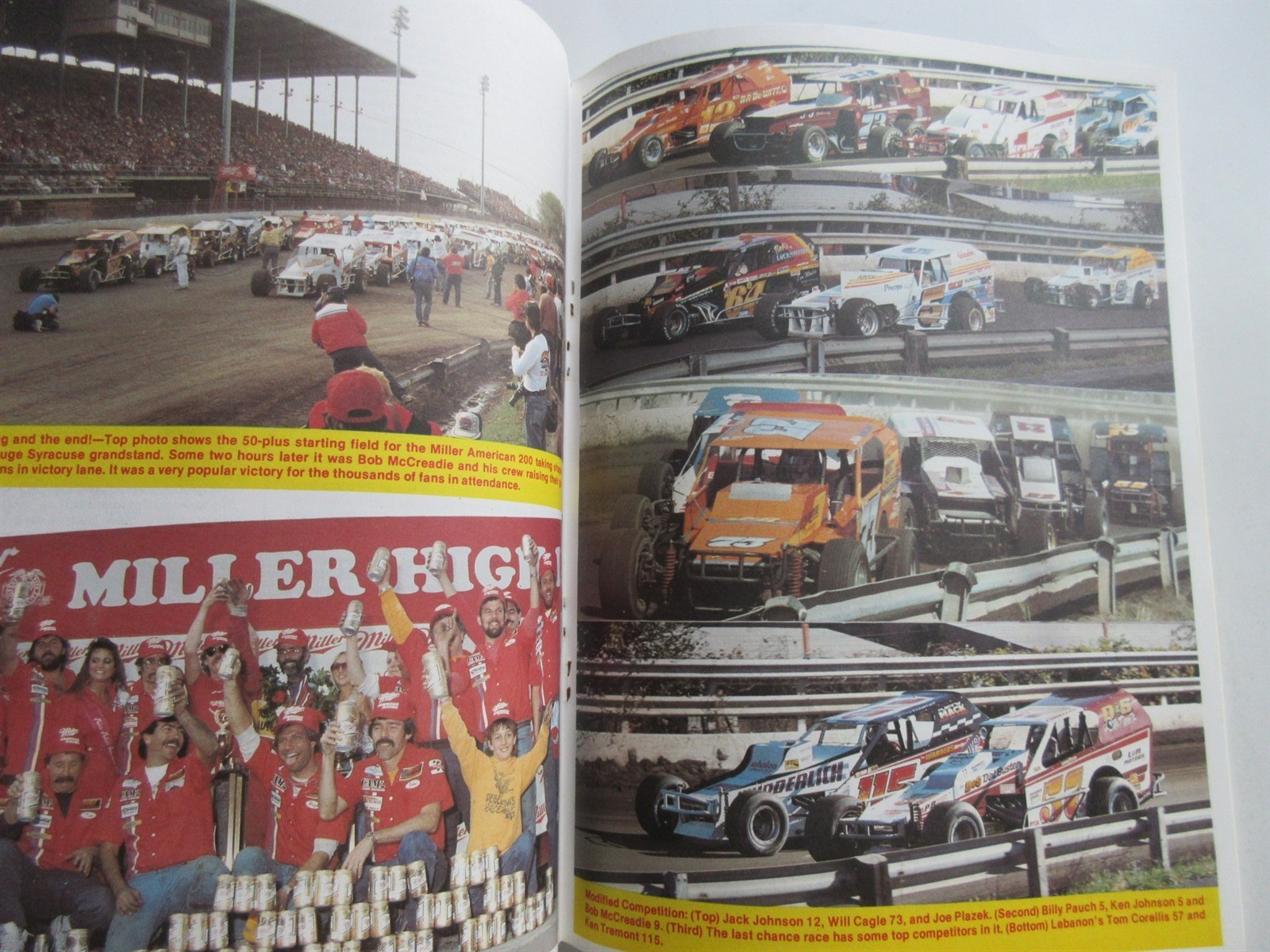 1987 Super Dirt Week Program Miller 300 Syracuse NY Fairgrounds