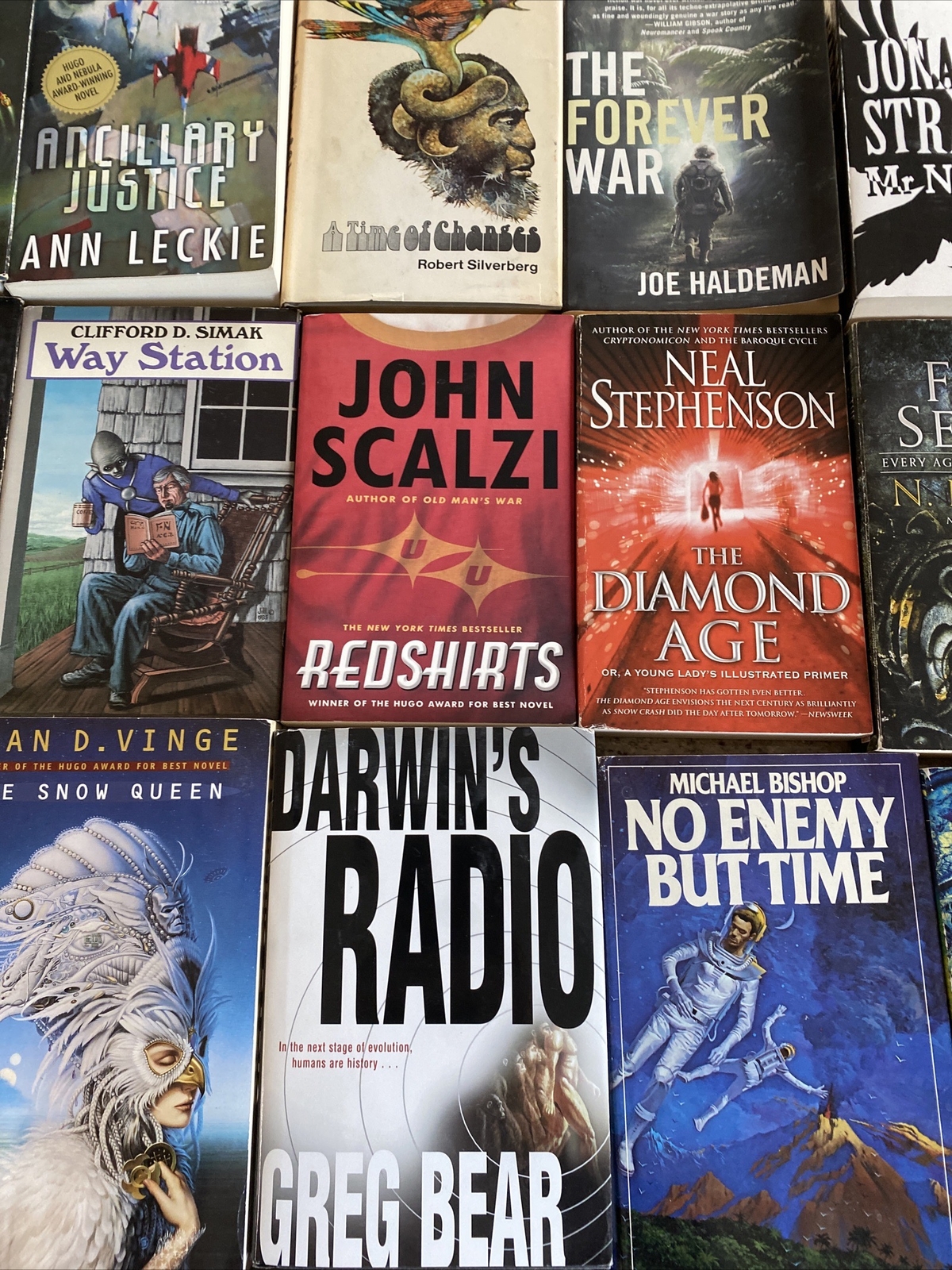 Lot of 20 HC/ Large PB Hugo Award Winner Authors