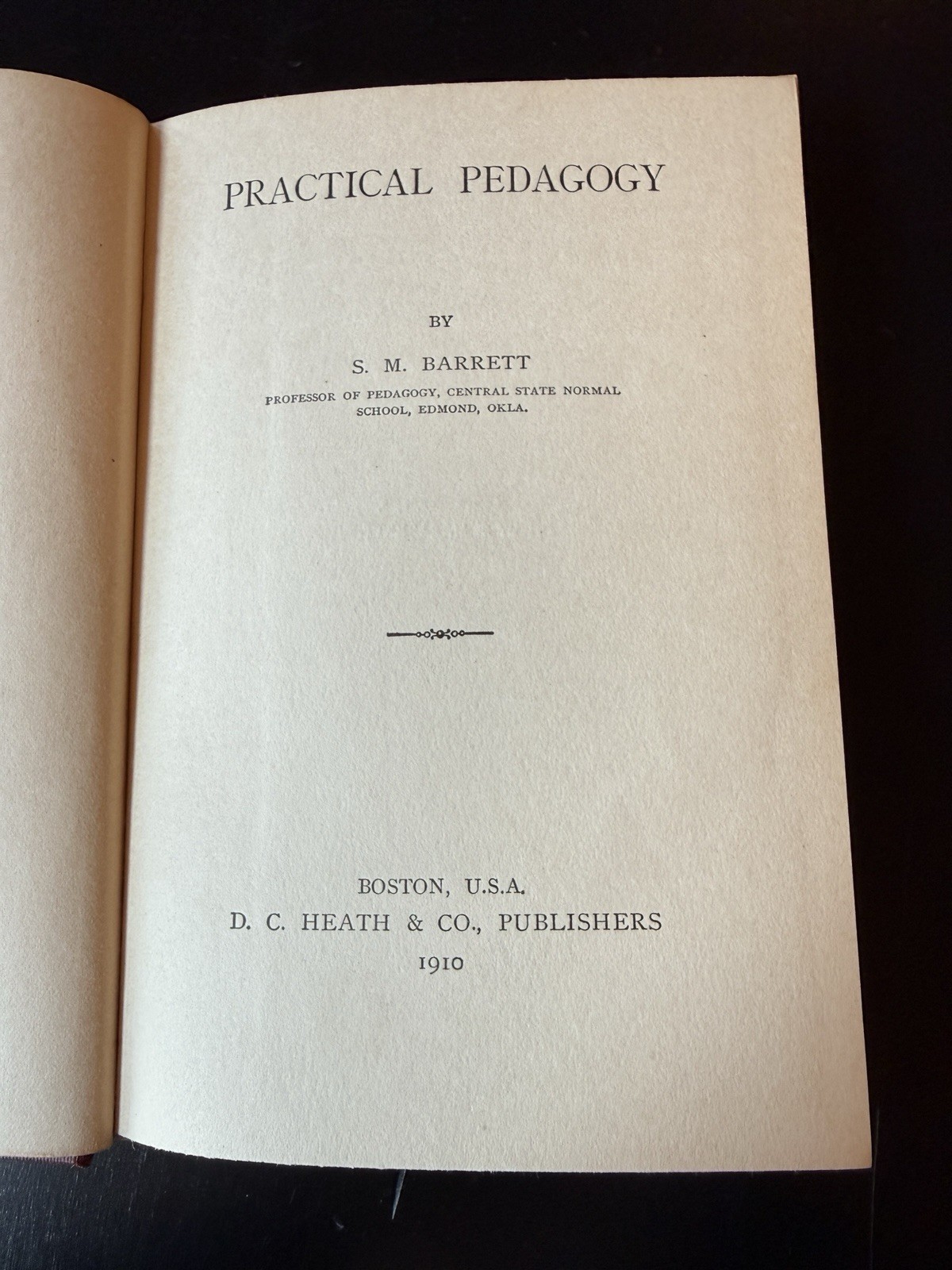 Practical Pedagogy by S. M. Barrett – D. C. Heath & Co., Boston, 1910