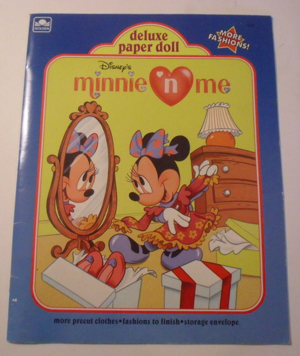 Walt Disney’s Minnie and Me, Deluxe Paper Dolls, 1990, Softcover, whitman