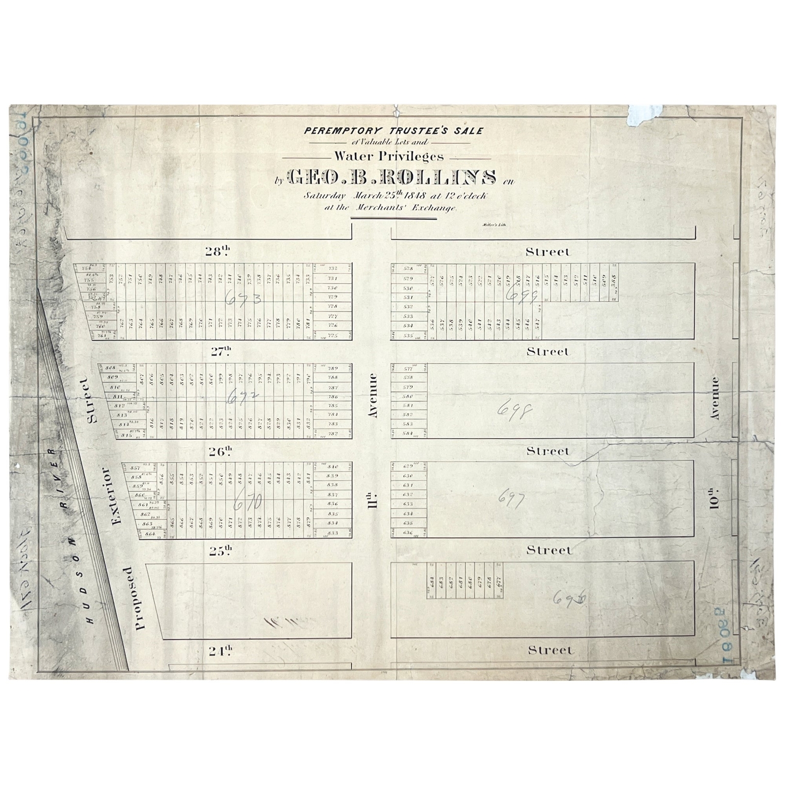 George B Rollins / Peremptory Trustee’s Sale of Valuable Lots and Water