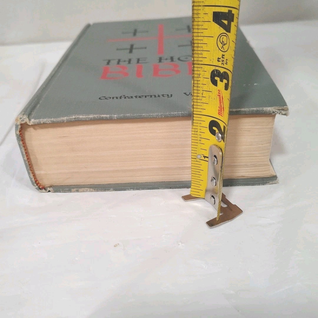 The Holy Bible Confraternity Version 1961 HC New American Catholic Benziger Bros