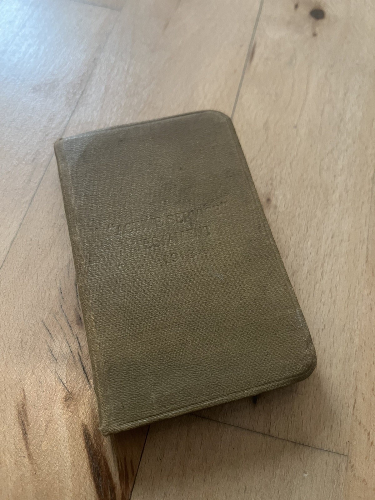 1918 Active Service Testament Bible Issued to British Soldiers During WWI