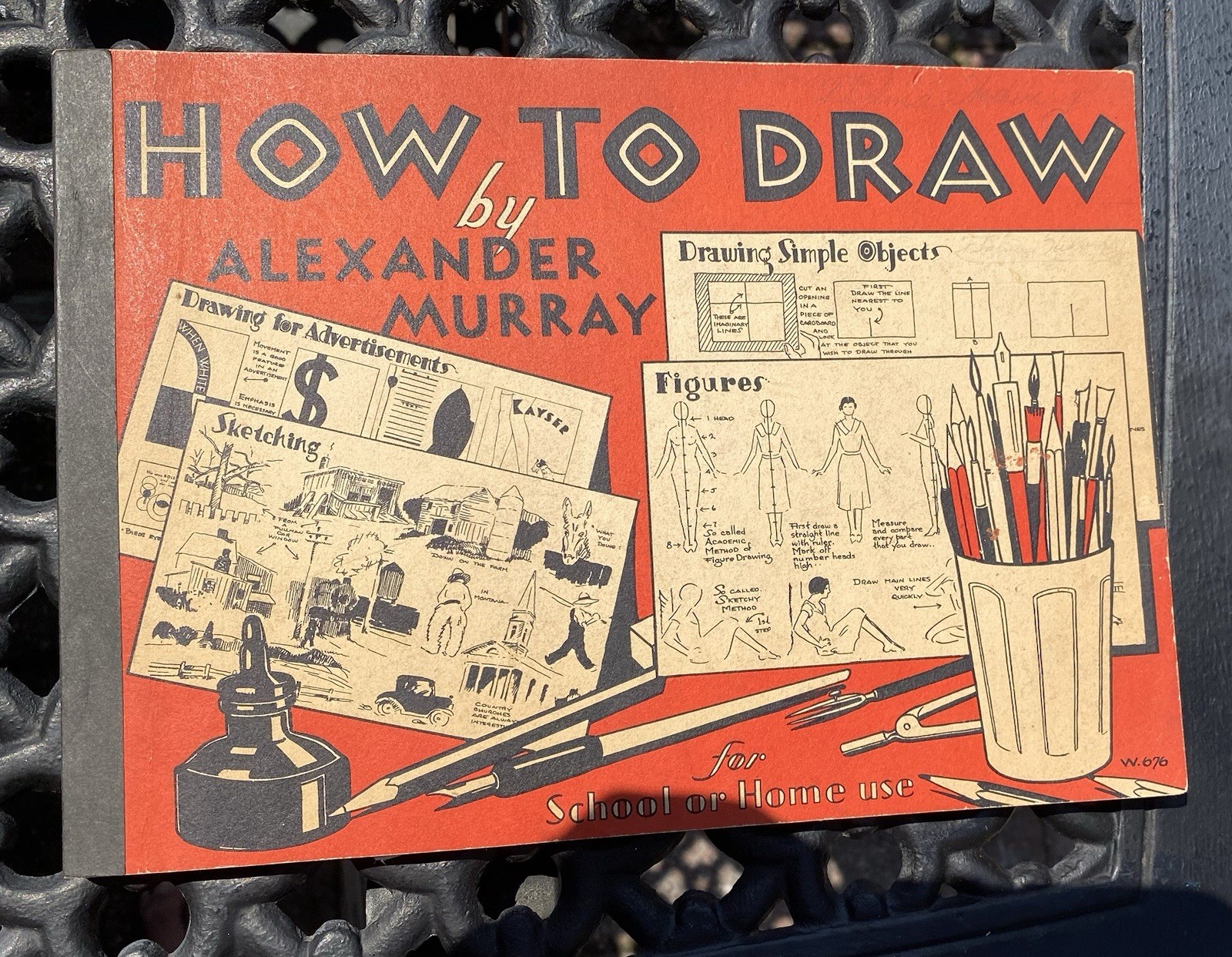 1932 How to Draw Art Instruction Book Alexander Murray Whitman Publishing