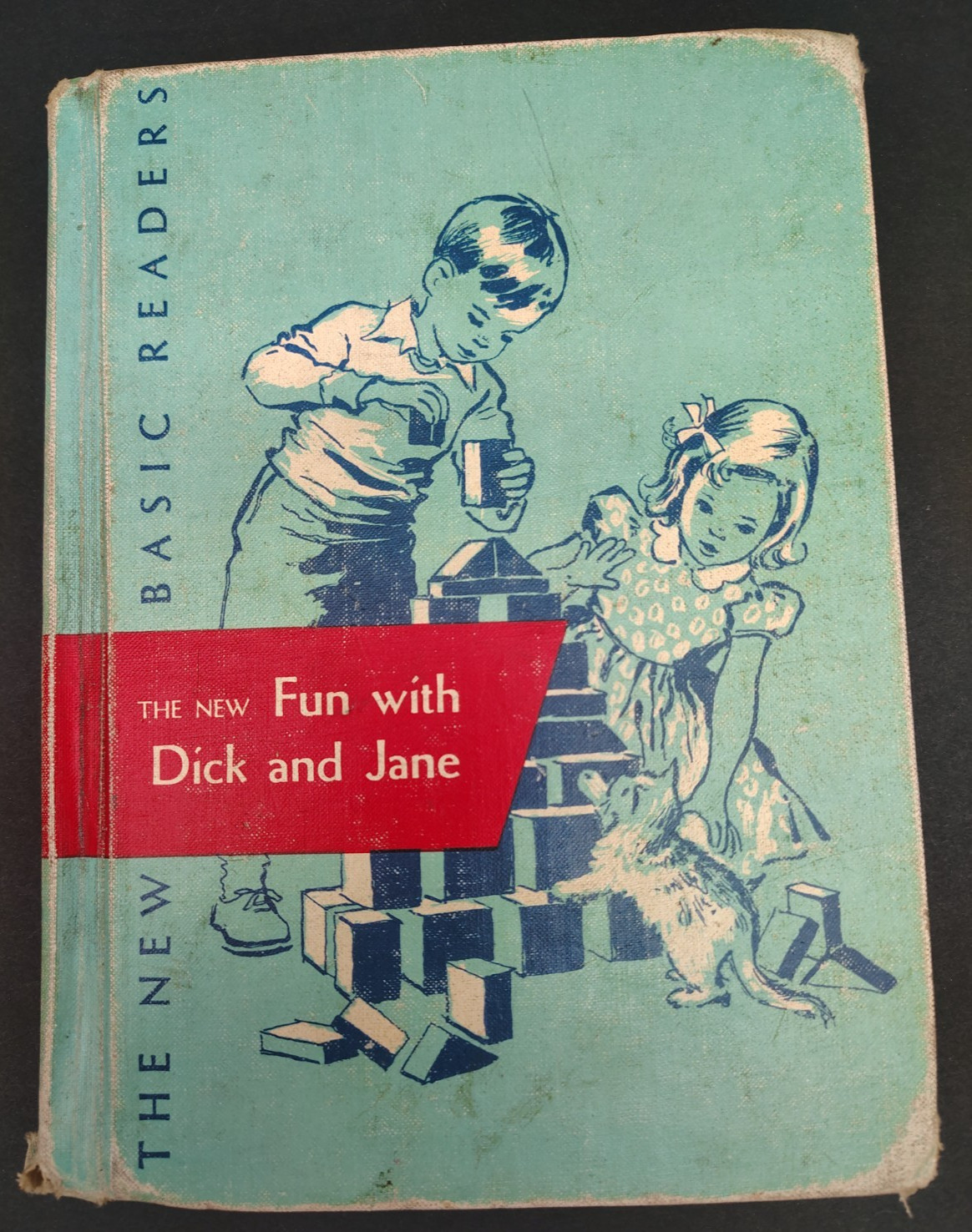 Vintage New Basic Reader Fun With Dick And Jane 1956 Edition Hard Cover Book