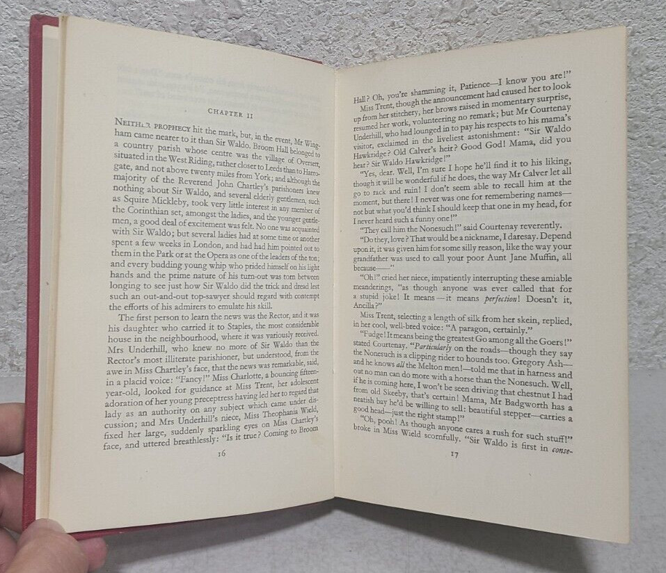 The Nonesuch Georgette Heyer HC Book 1962 Heinemann Regency Romance Novel Vtg