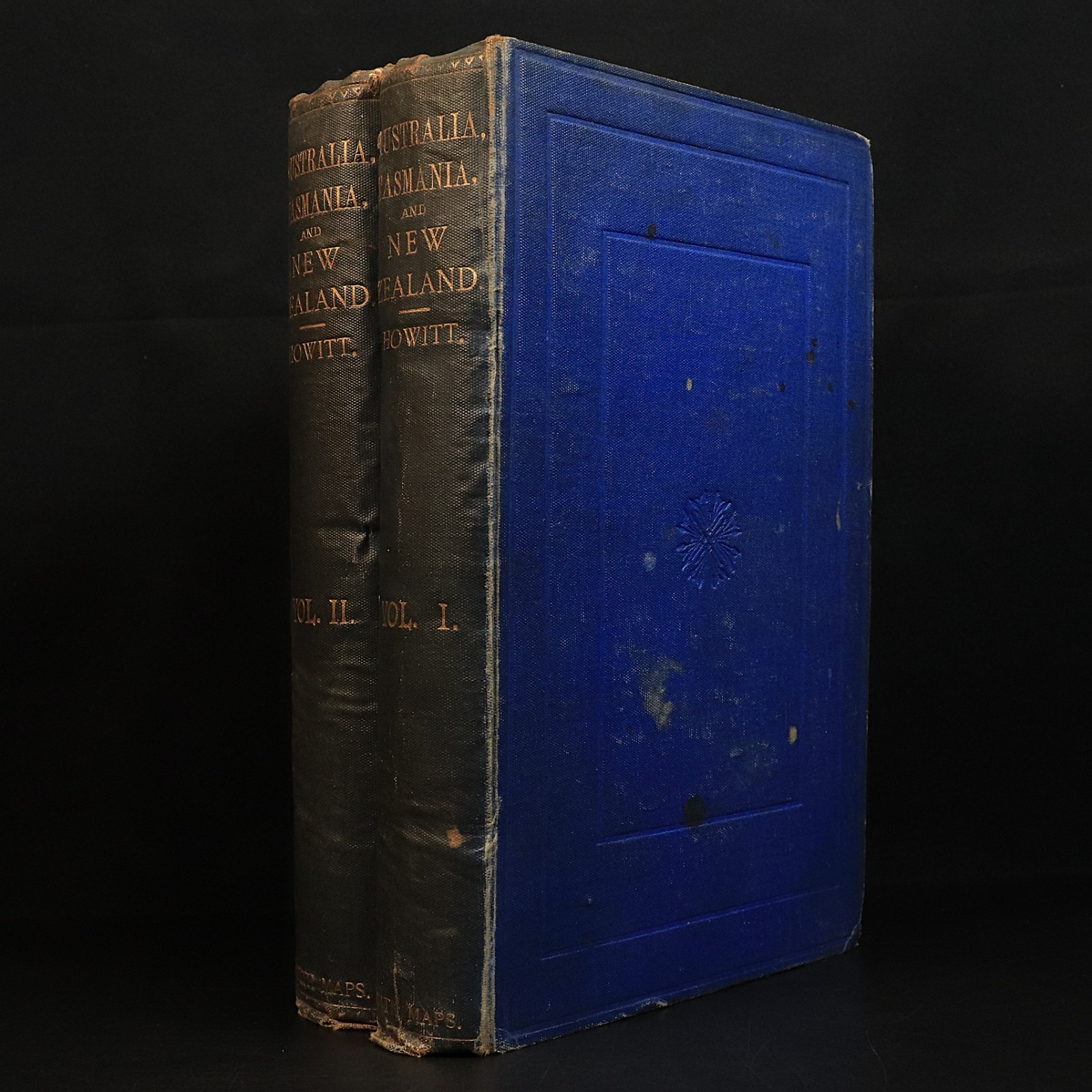 1865 Discovery In Australia Tas & NZ by W Howitt Antique Australian History Book