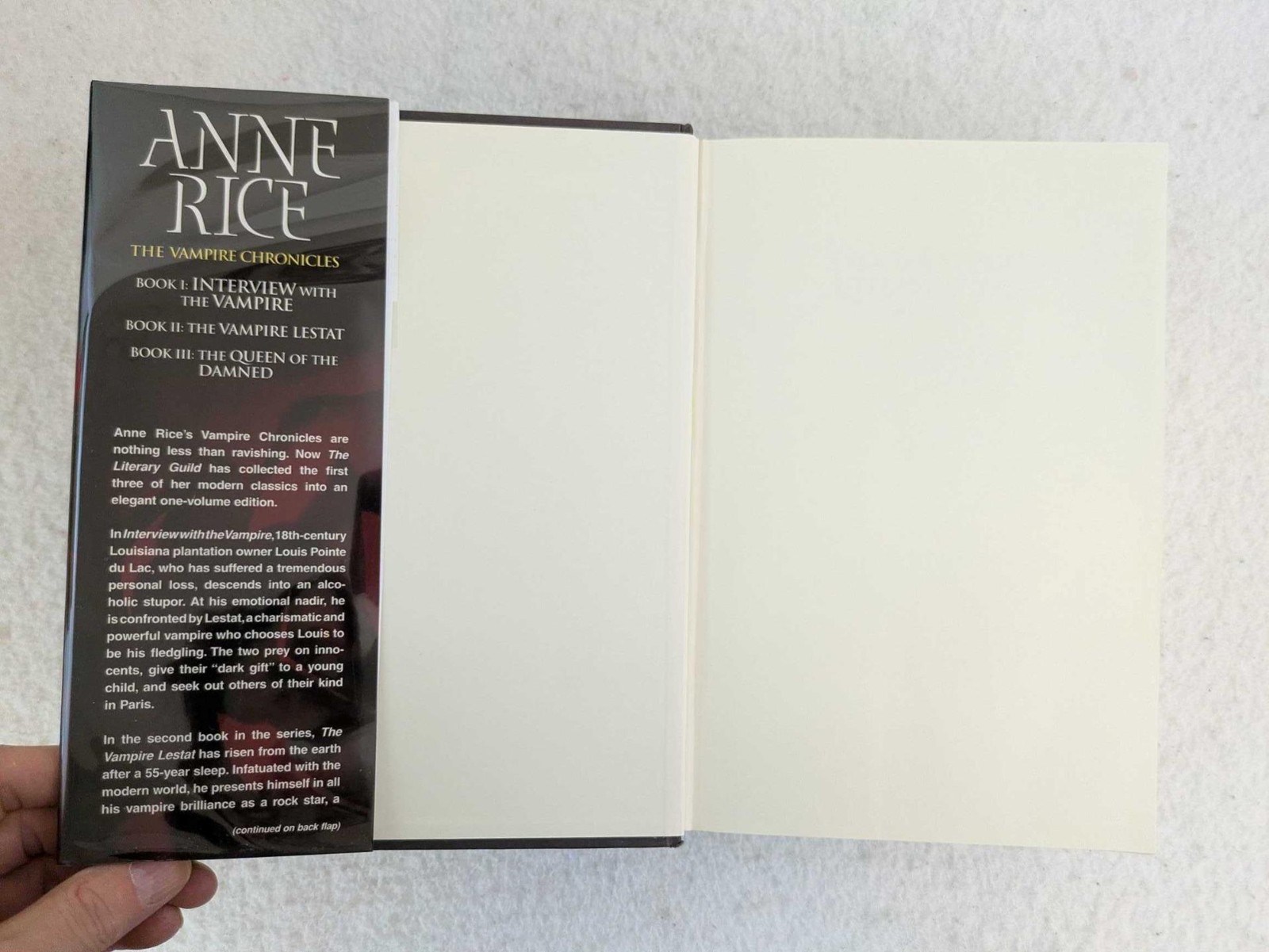 Anne Rice THE VAMPIRE CHRONICLES 2003 The Literary Guild First Printing HC/DJ