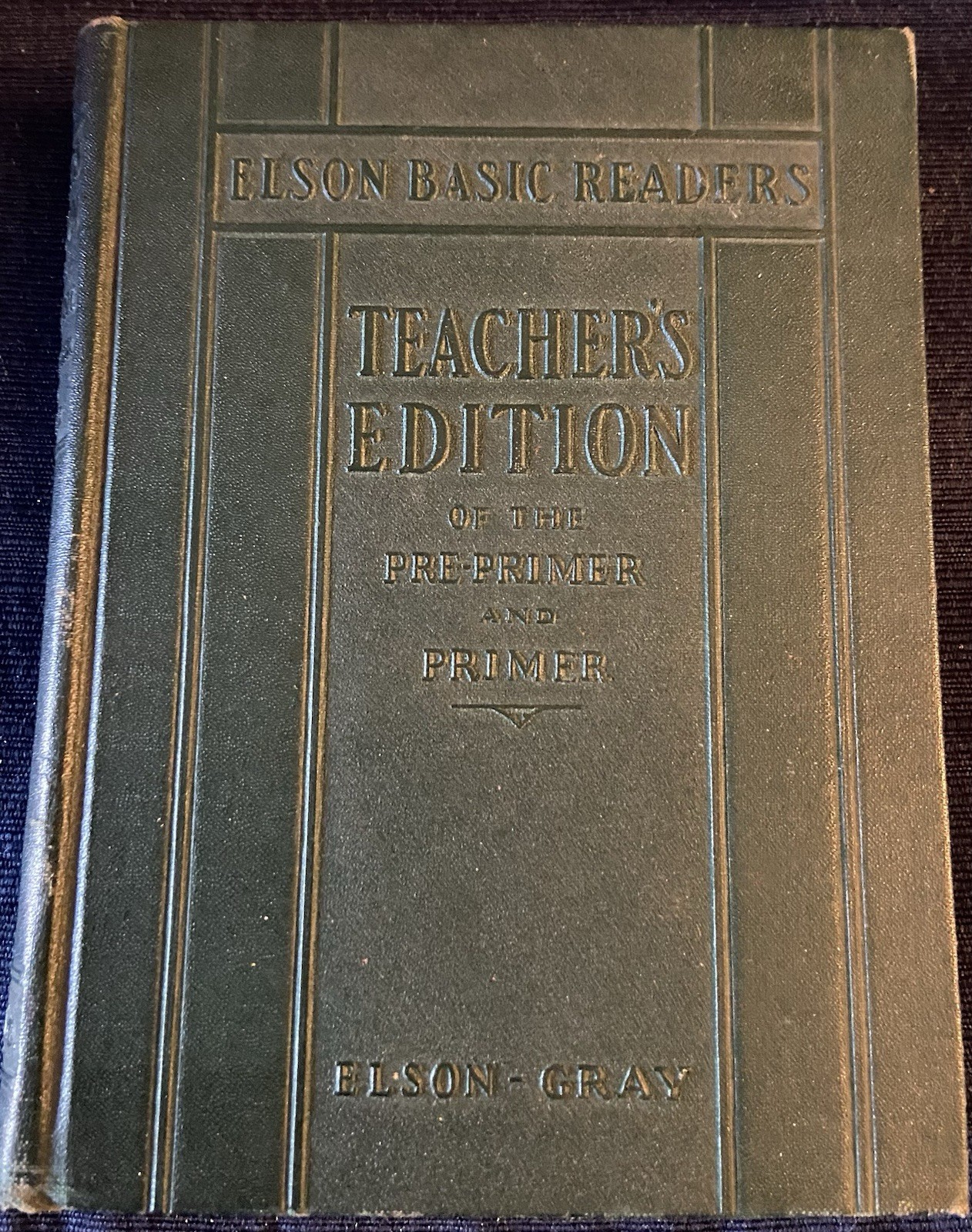 Elson Basic Readers Teacher’s Guidebook Edition Gray Pre Primer Dick & Jane 1st
