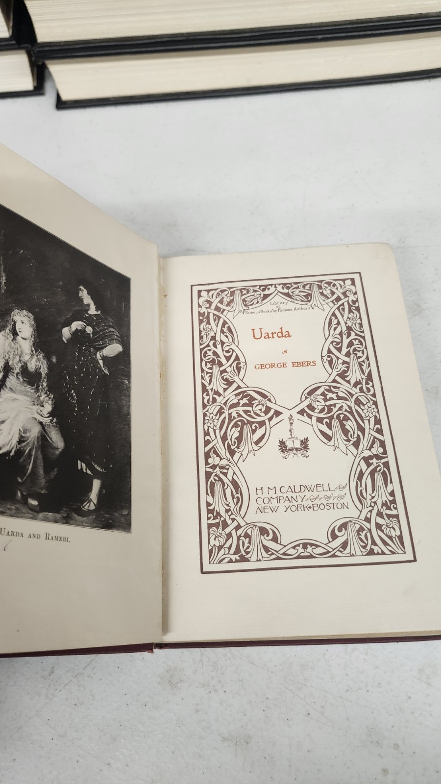 Uarda by George Ebers HM Caldwell Publisher