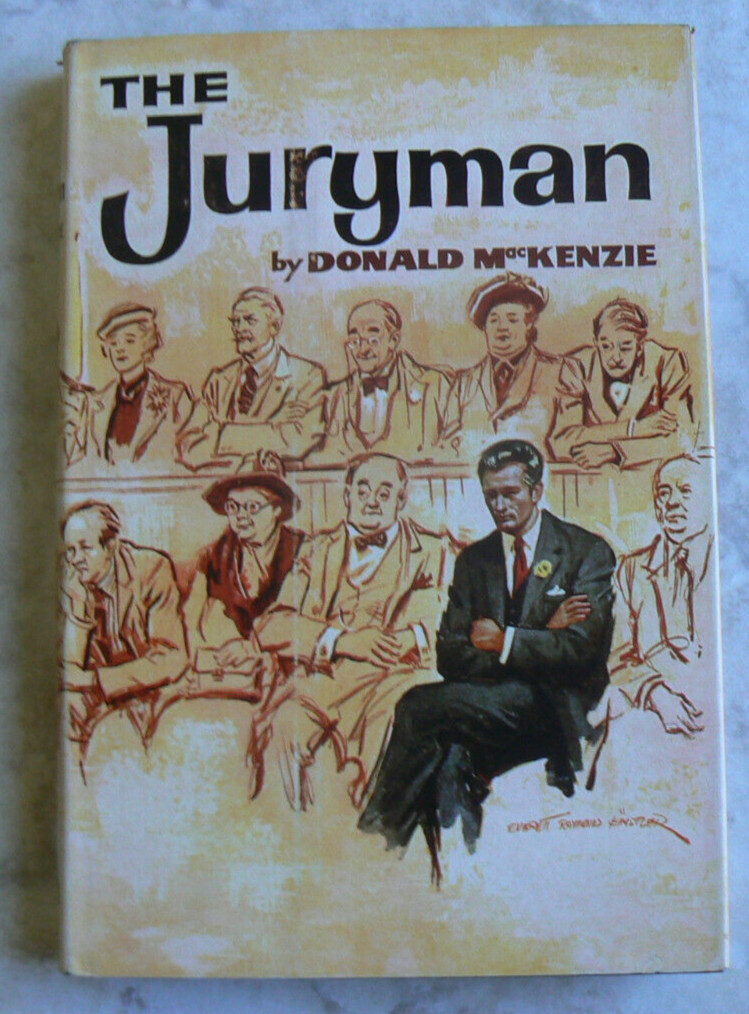 1957 VTG The Juryman by Donald MacKenzie HC/DJ Riverside First Printing 1958