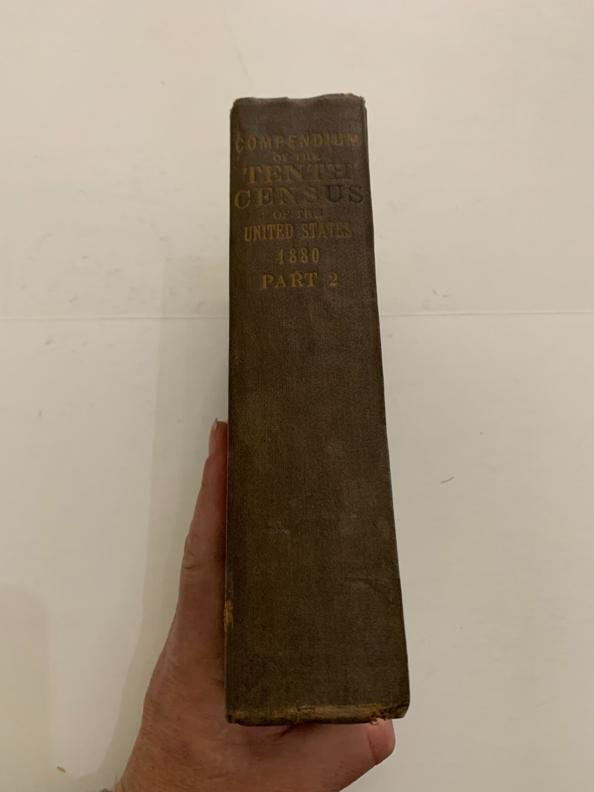1883 Compendium Of The Tenth Census June 1 1880 Part 2 Hardcover