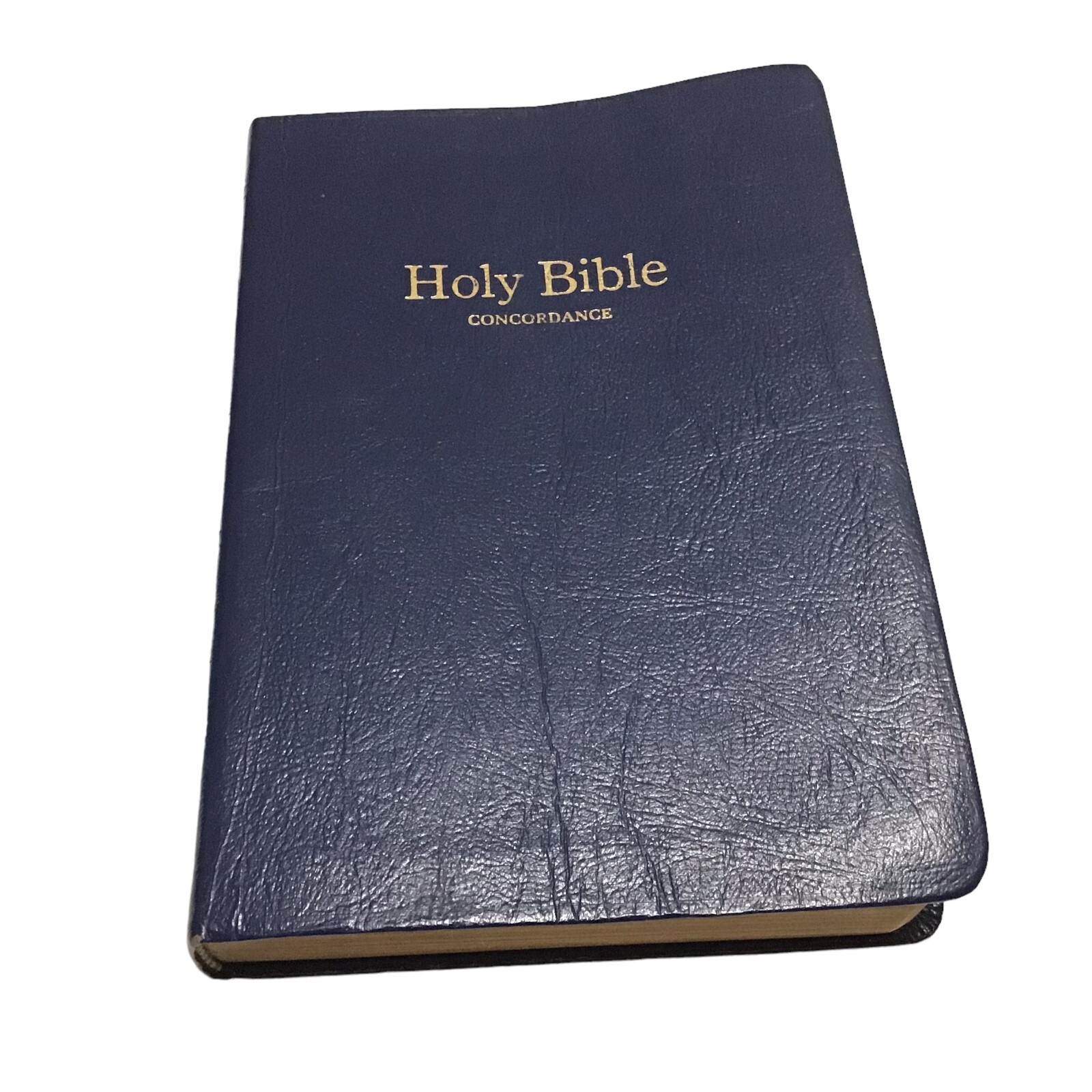 Holy Bible Concordance Blue Leather Red Letter Edition KJV World Publishing