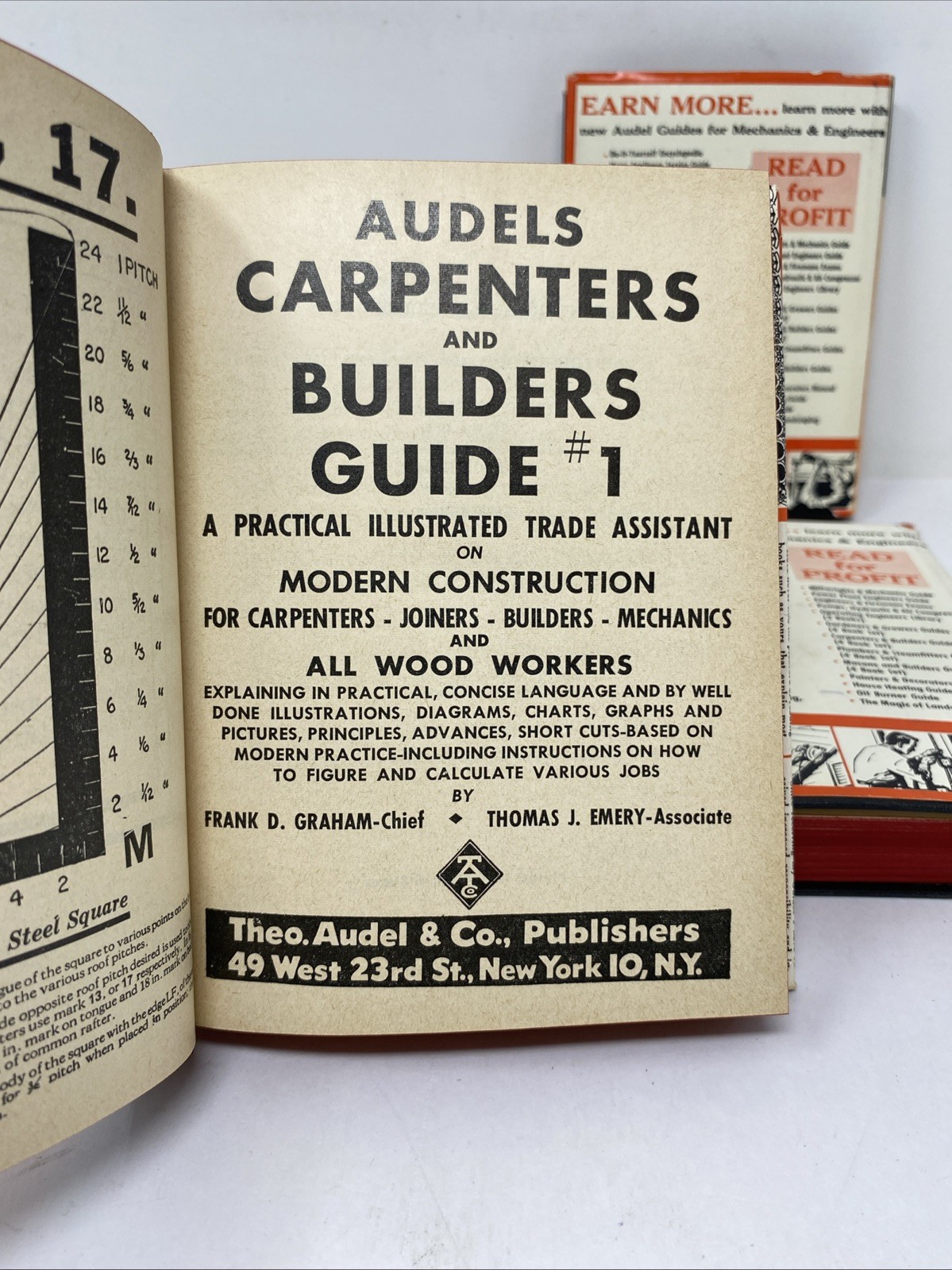 Audels Carpenters & Builders Guide Complete 4?Volume Set 1962 Hardcovers w/ DJs