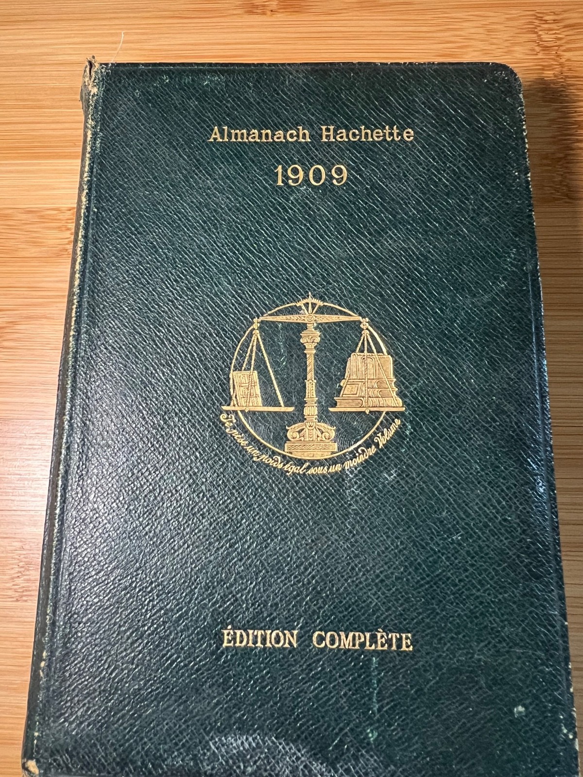 French almanac Almanch Hachette 1909 French antique book