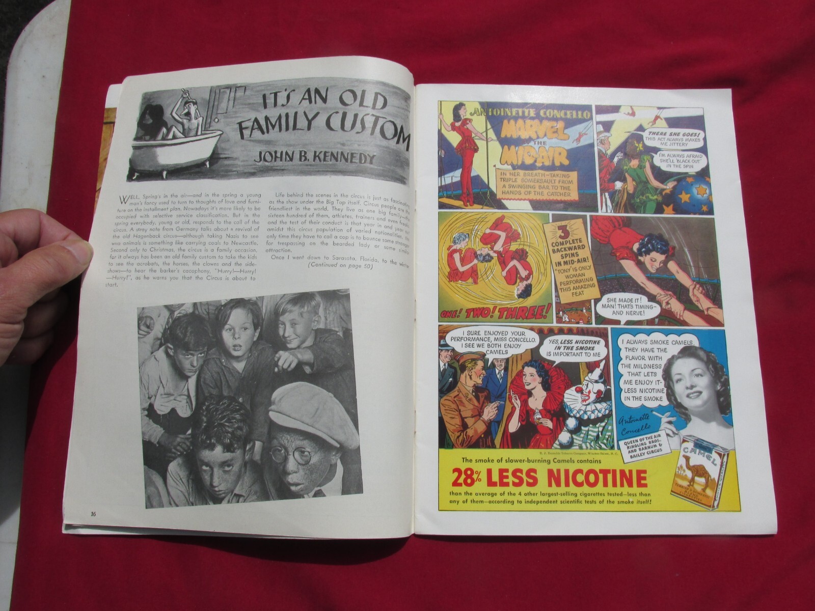Ringling Bros. Barnum & Bailey Circus Magazine 1942 Peter Arno Art Original