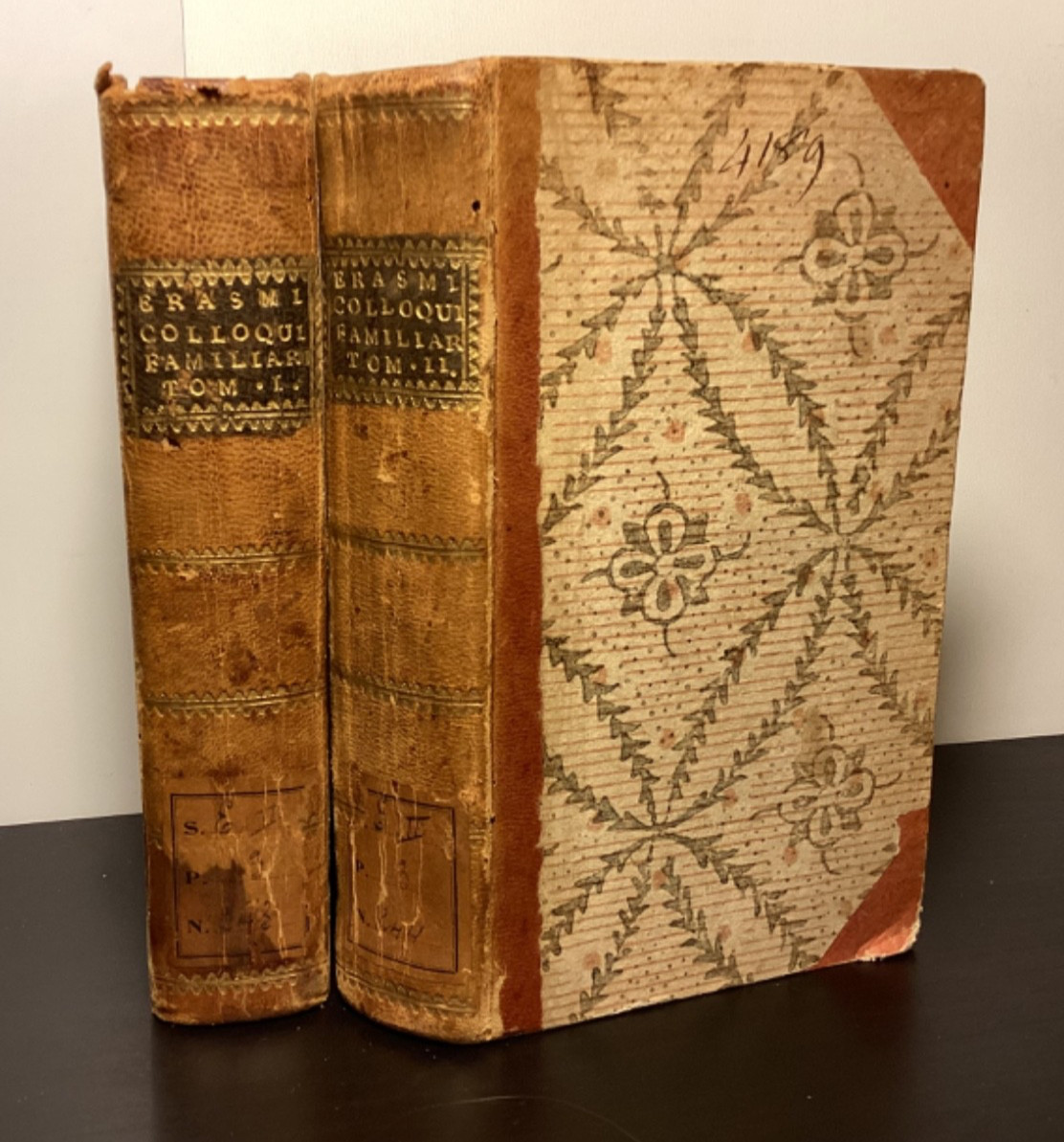 1784 2 Vols. Desiderii Erasmi Roterodami Colloquia Familiaria – Editio Nova