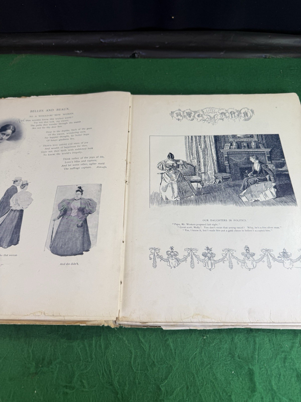 1897 Life’s Comedy II Series Scribner’s Gibson Illus. Antique Humor Book Rare