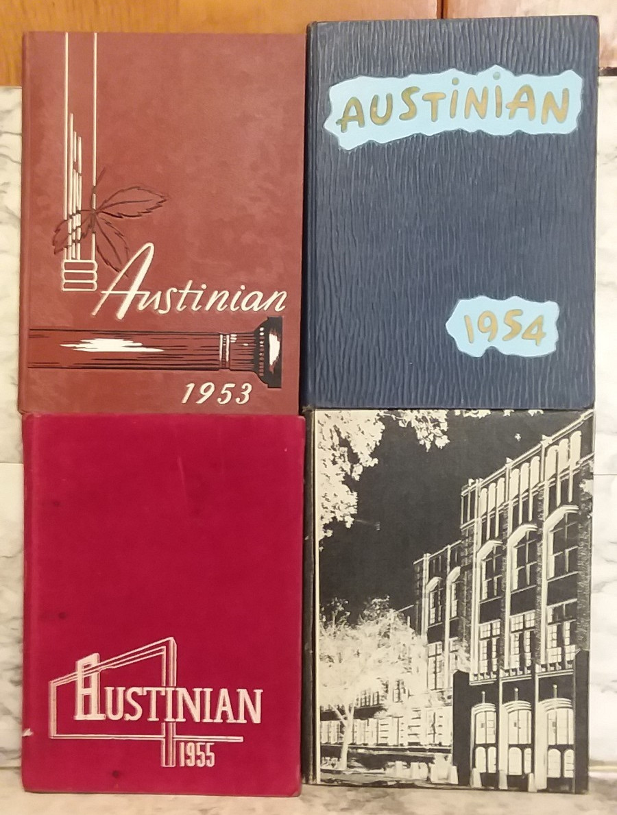 4 Vntg 1953, 1954, 1958, 1956 Austin Minnesota High School Yearbooks AUSTINIAN