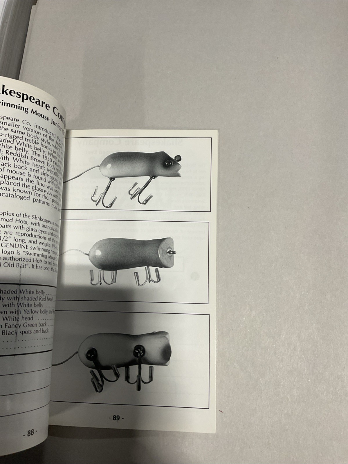 Dick’s Mouse Book- Guide To Identifying Antique Mouse Fishing Lures by Gresock
