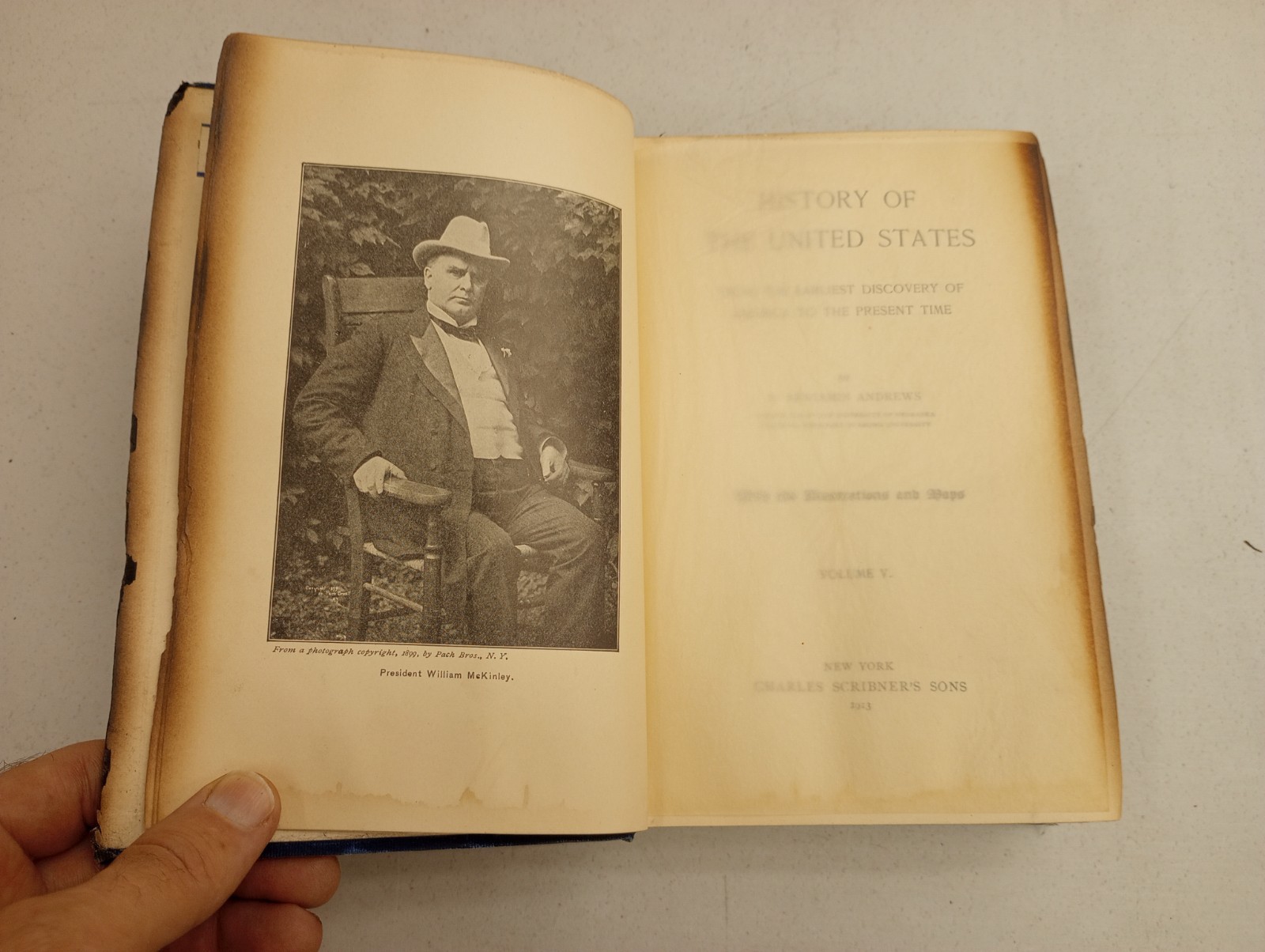 History Of The United States Volume 5 V By E Benjamin Andrews 1913 Scribner
