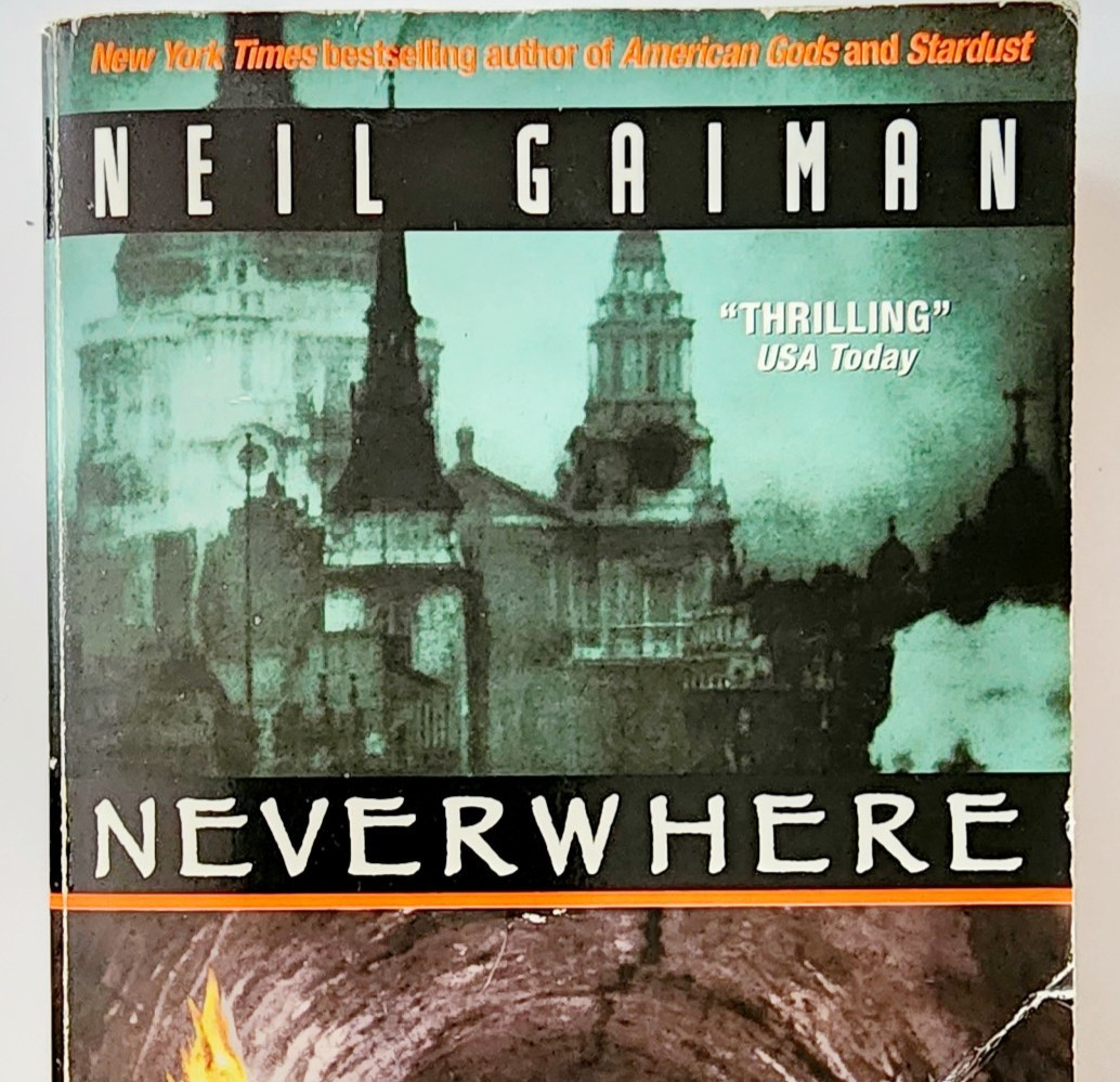 2001 Neverwhere Neil Gaiman Urban Fantasy Novel Vintage Paperback LGDWB