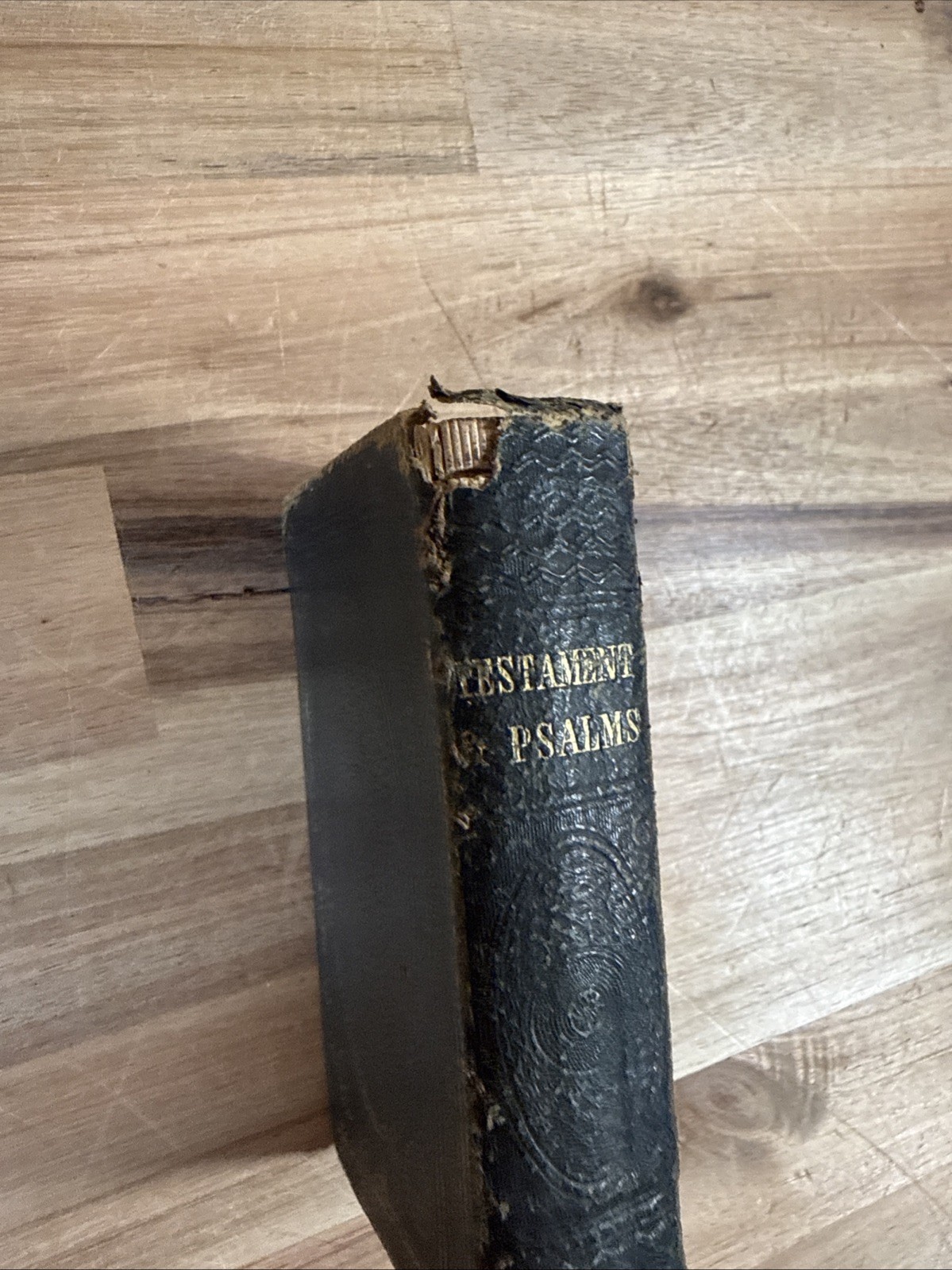 1852 NEW TESTAMENT pocket AMERICAN BIBLE SOCIETY leather PRE CIVIL WAR antique