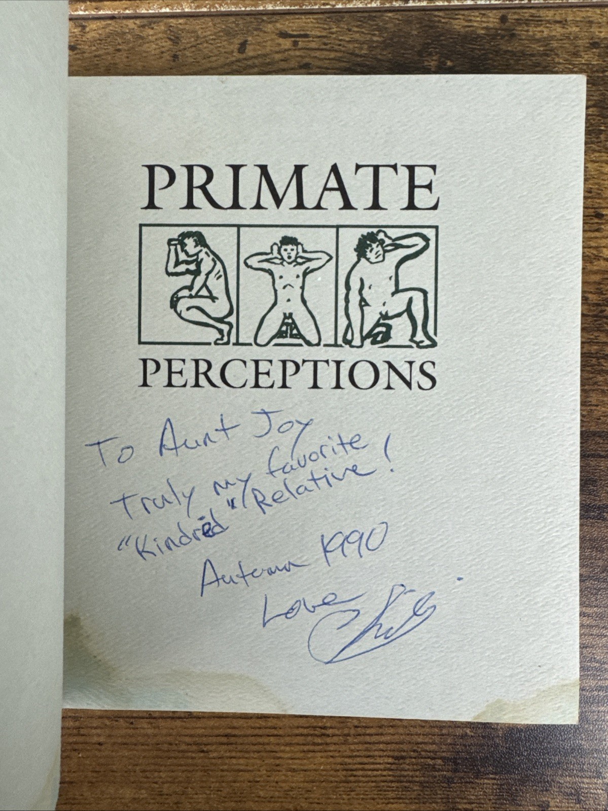 BENJAMIN ROOT’S “PRIMATIVE PERCEPTIONS” 1990 – SIGNED LIMITED ED 37/70