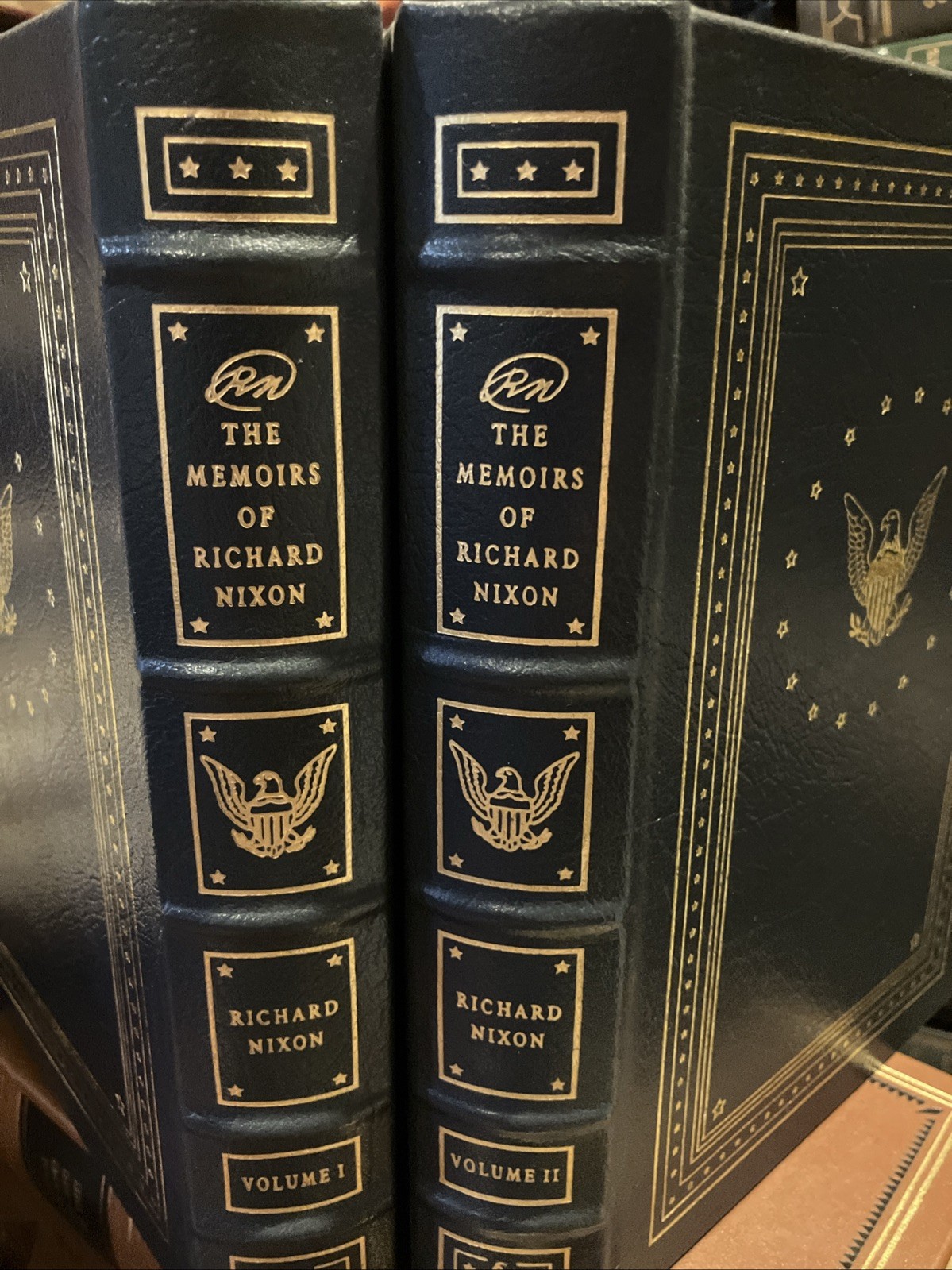 EASTON PRESS: RICHARD NIXON: MEMOIRS:2 VOLS 37TH PRES U.S. 1969-1974: WATERGATE