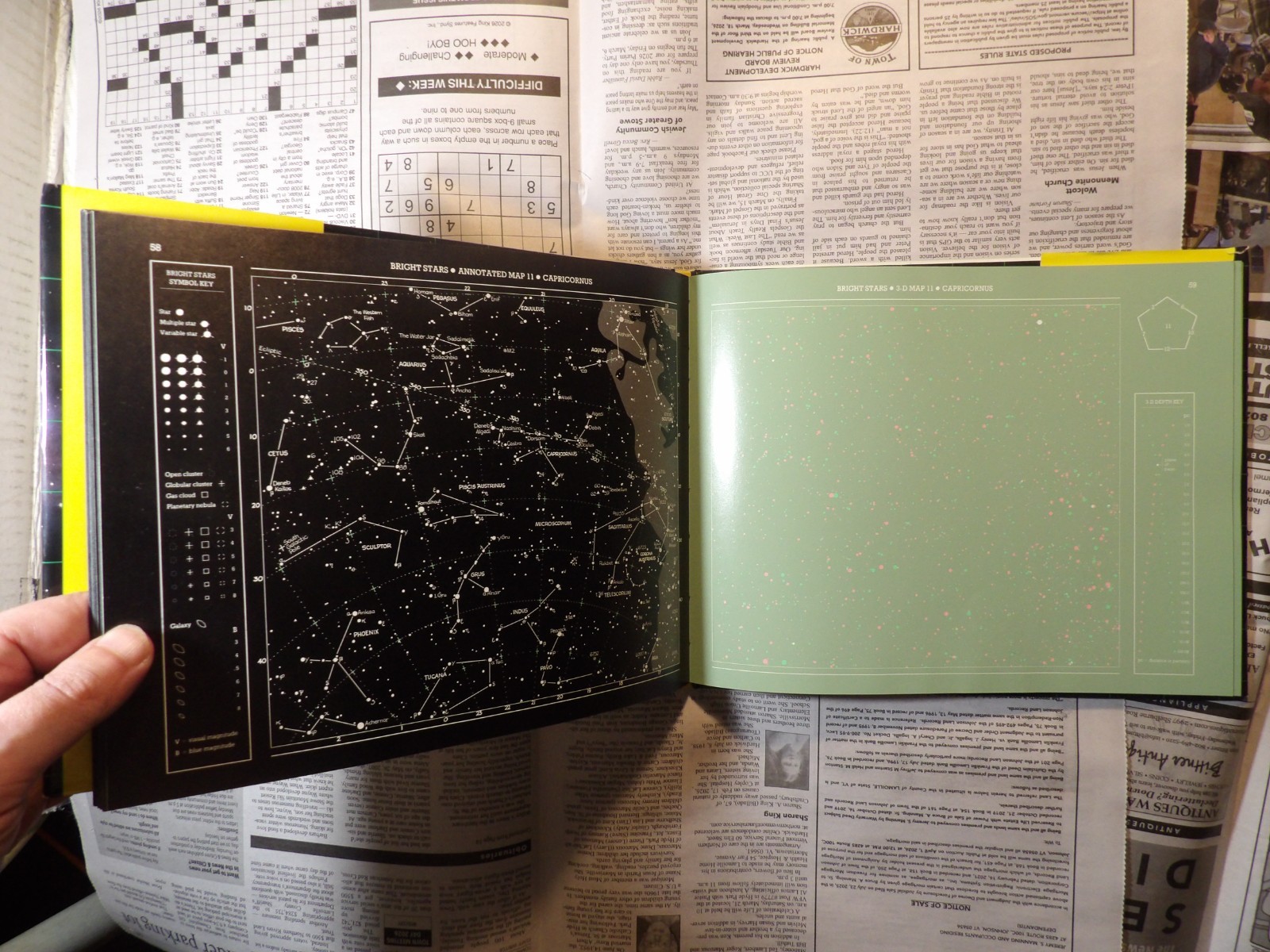3-D Star Maps – Monkhouse – Cox – First Edition 1989 – NO GLASSES