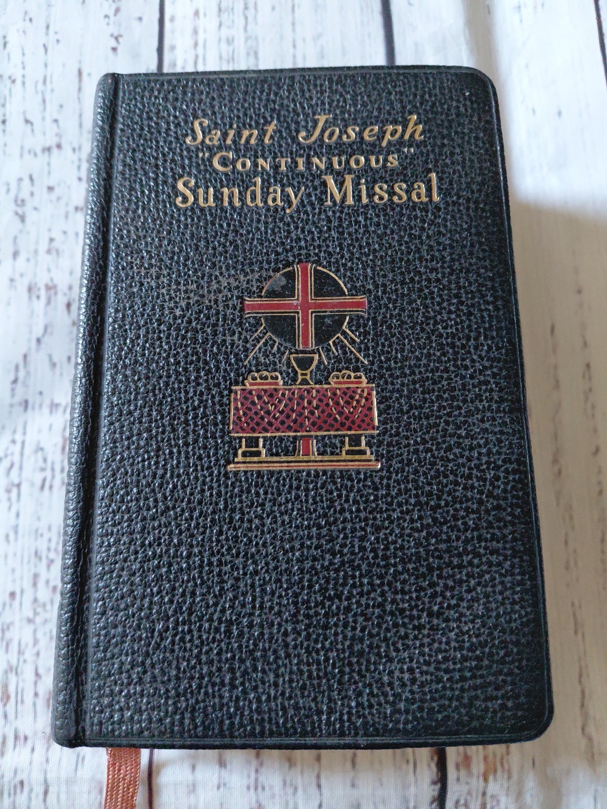 St Joseph Continuous Sunday Missal Confraternity Version 1957 Black Leather