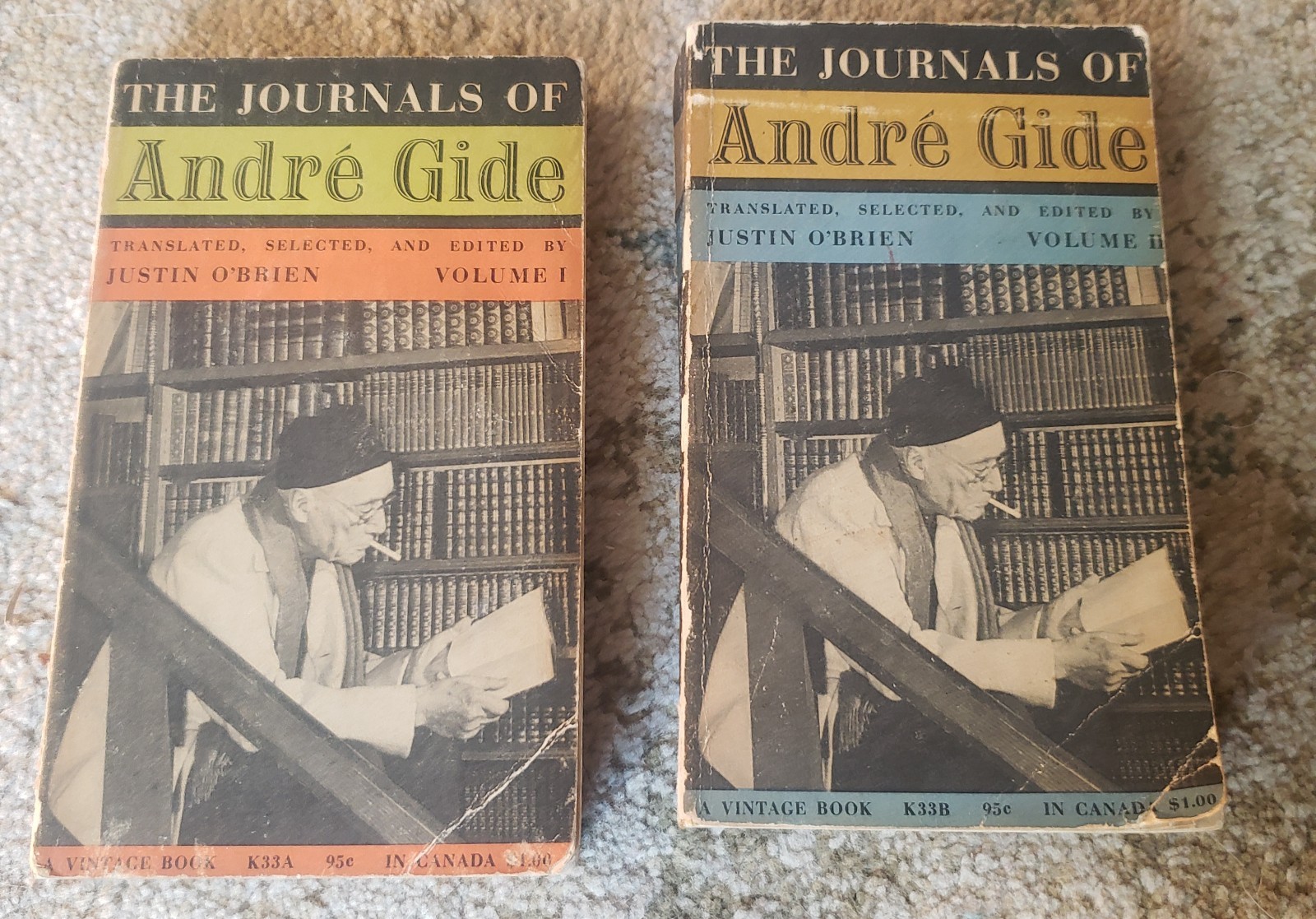 The Journals of Andre Gide Volume 1 and 2 1956 Juston O’Brien