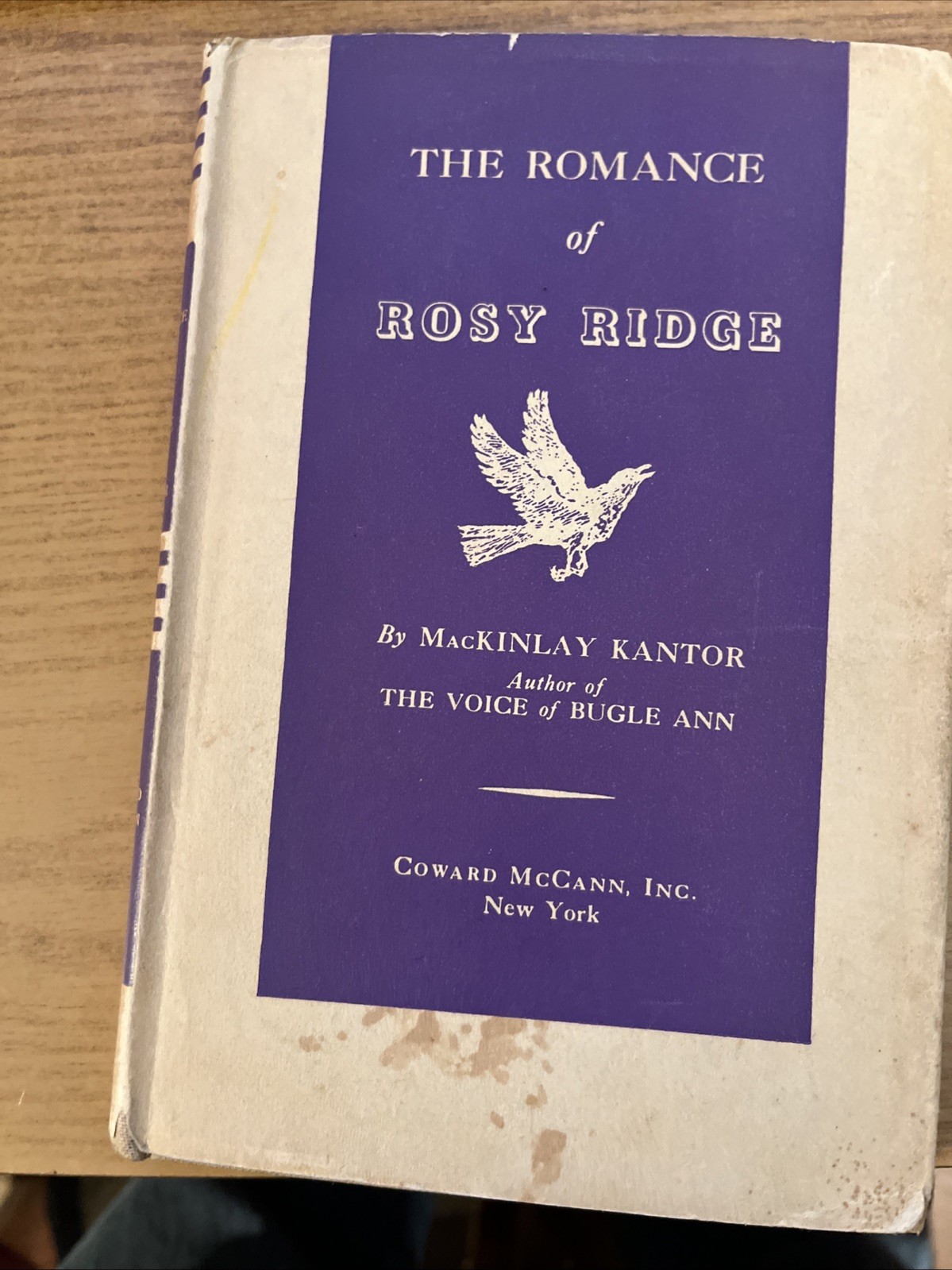 The Romance of Rosy Ridge – MacKinlay Kantor 1937 1st Edition 1st Printing HC DJ