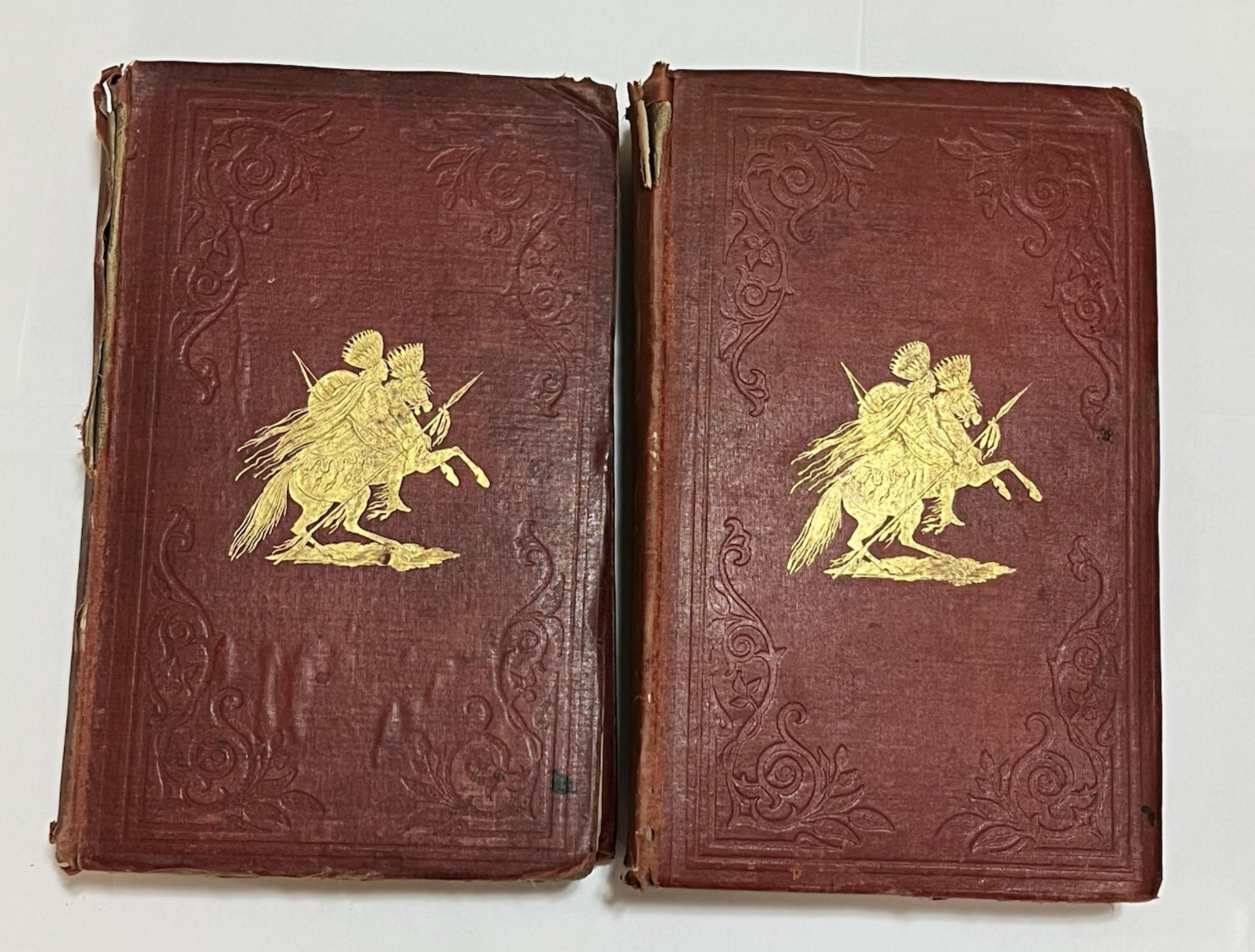 George Caitlin North American Indians 1857 Antique Book Set of 2 Volume I & II