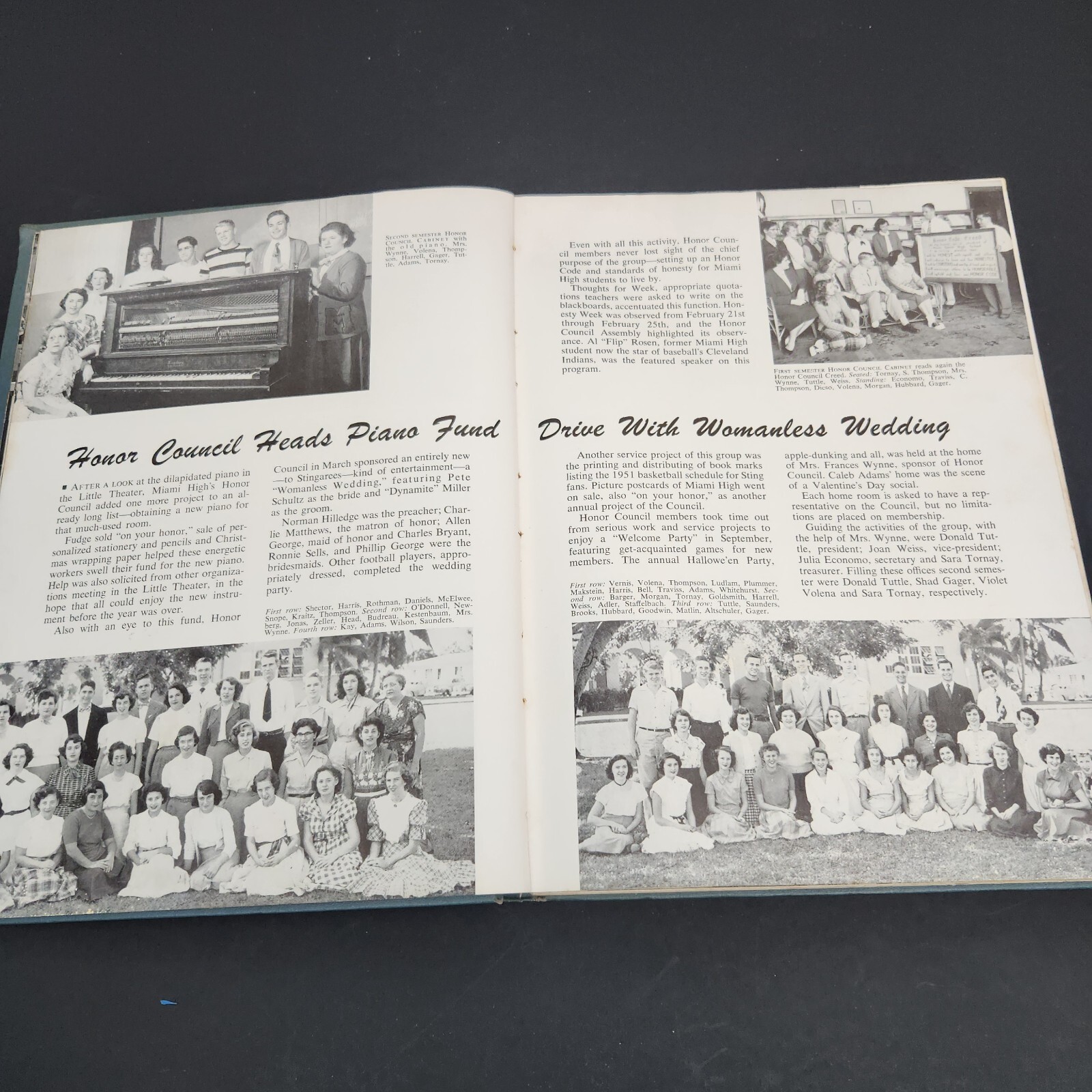 Vintage Yearbook 1951 Miahi Miami Sr High School Florida