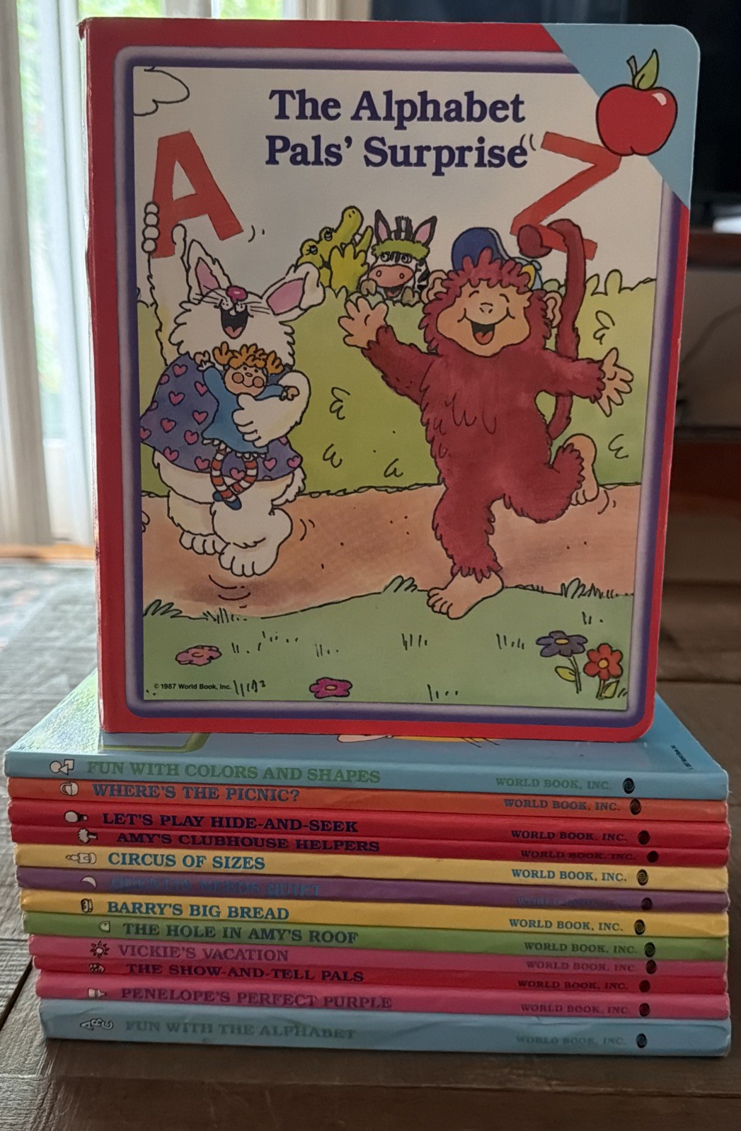 Vintage Lot Of 13 Children’s World Book Inc. Volumes 1987 Hardcover Board Books