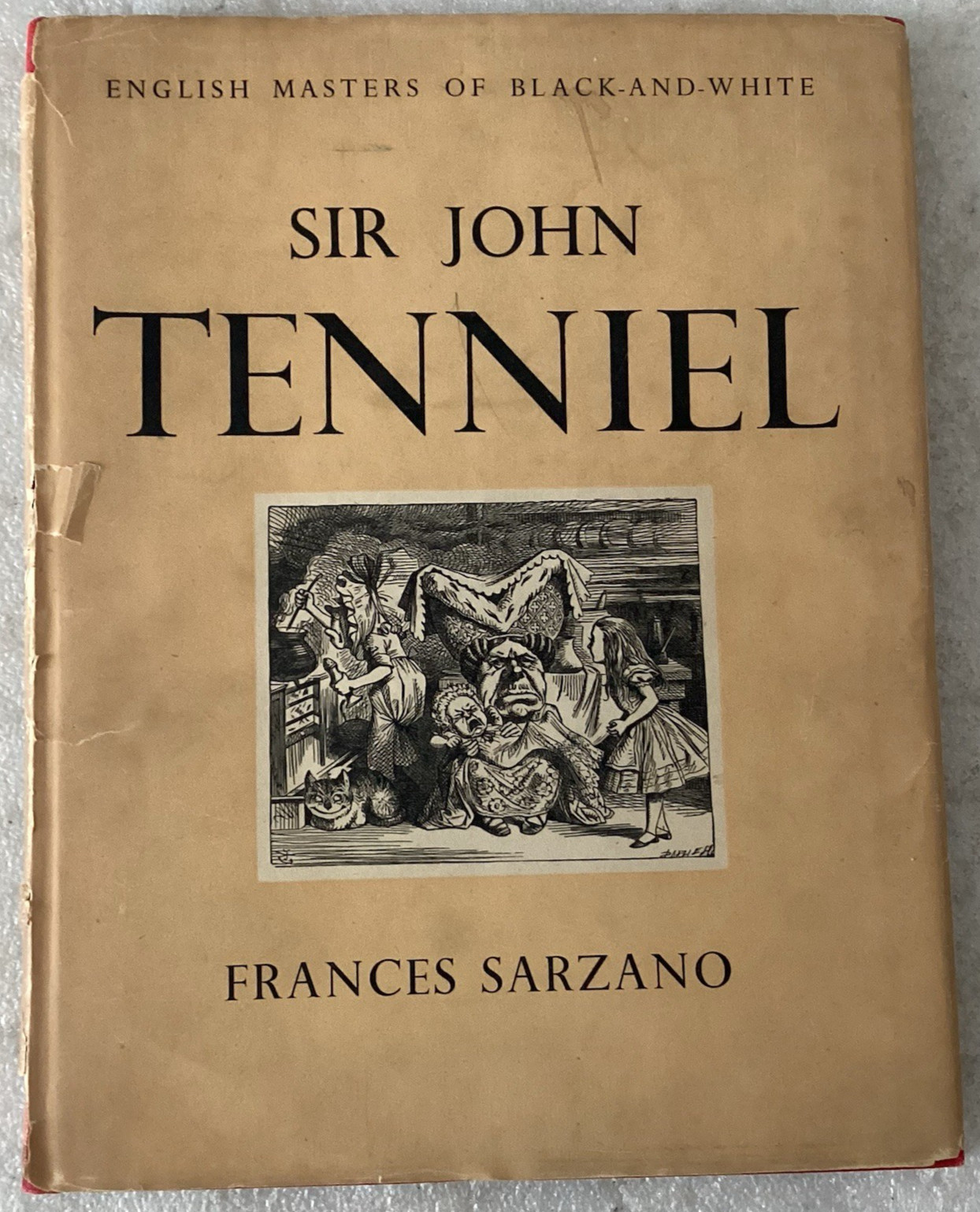 SIR JOHN TENNIEL/Frances Sarzano/ENGLISH MASTERS OF BLACK-AND-WHITE/1948 HC/DJ