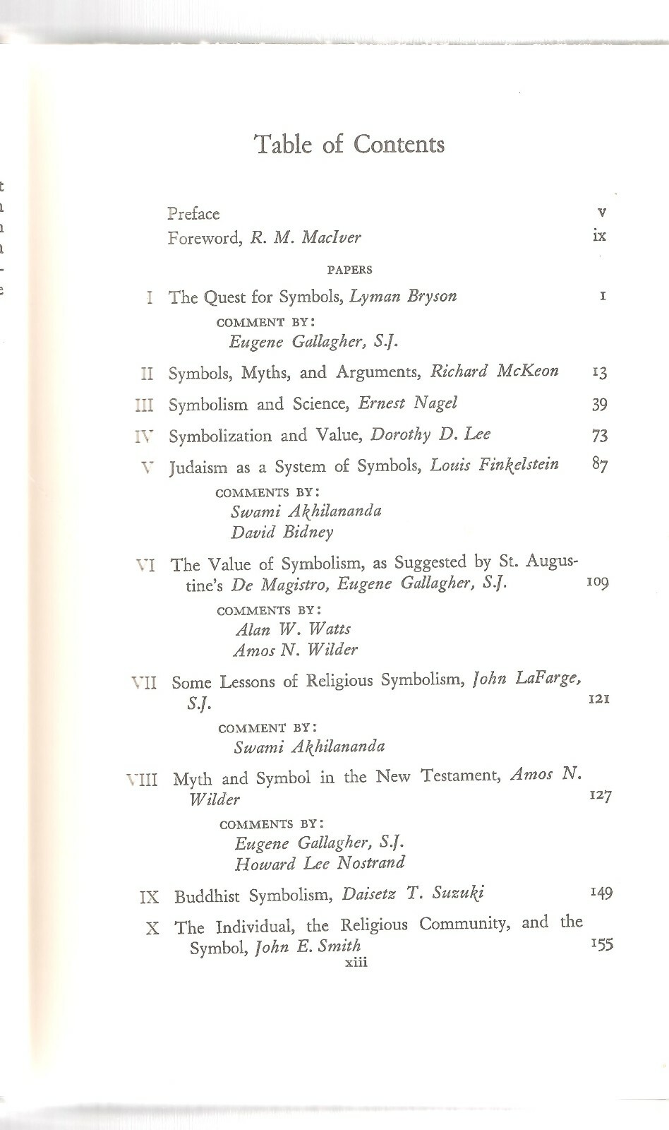 SYMBOLS AND VALUES (Conference on Science, Philosophy & Religion) – Bryson 1964