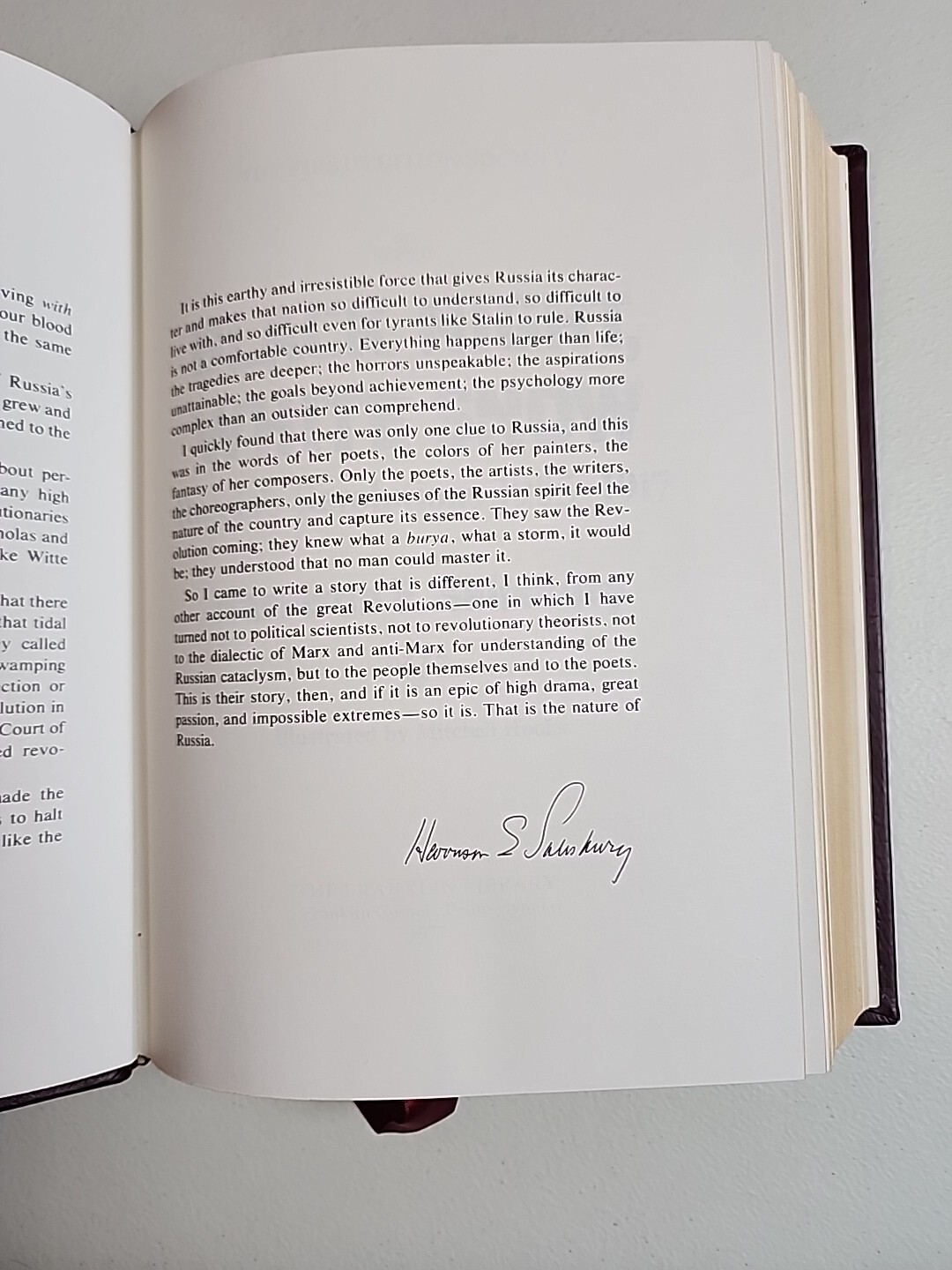 Franklin Library 1ST Edition Society BLACK NIGHT, WHITE SNOW Salisbury 1977