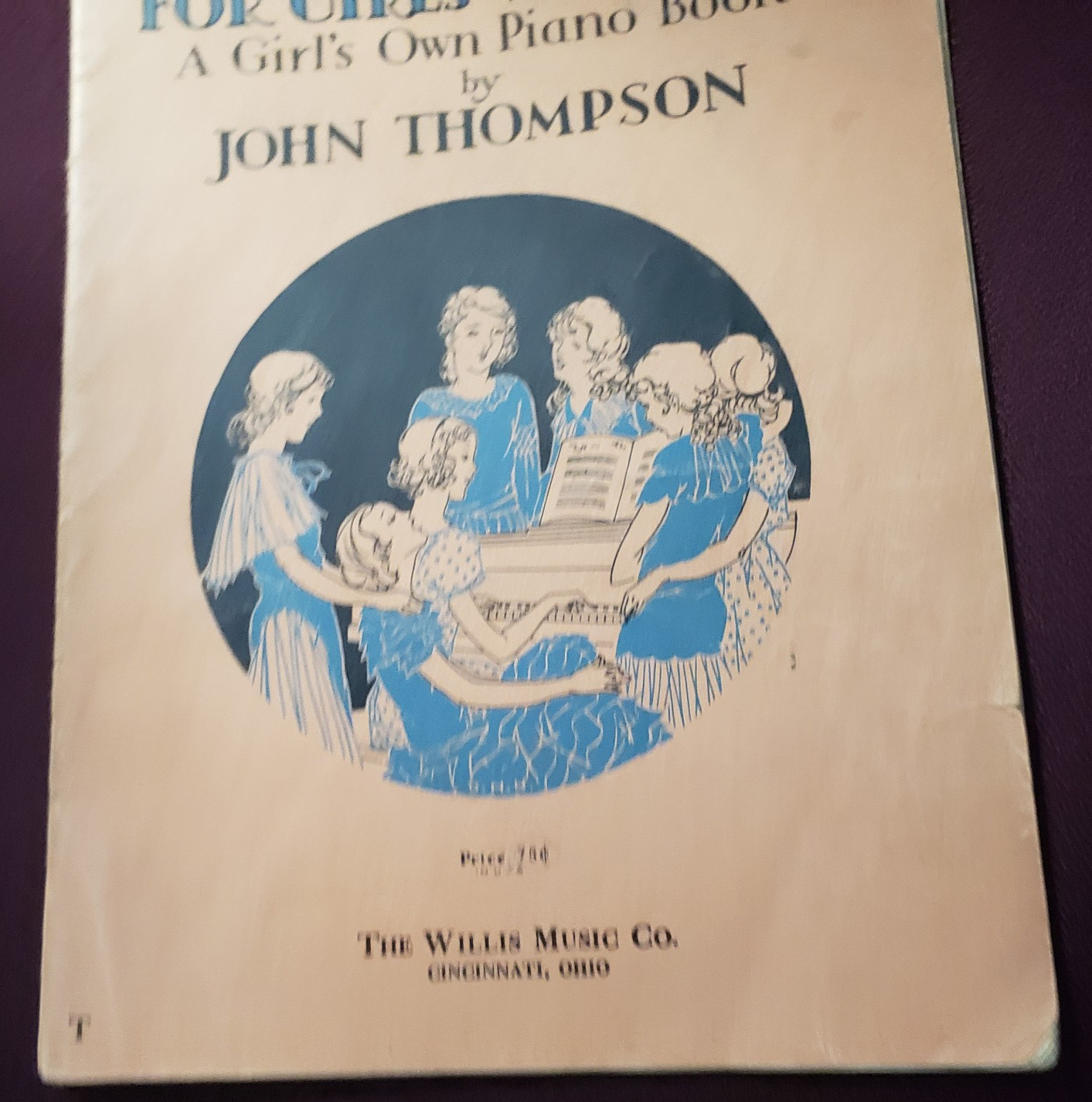 Girls Own Piano Book Girls Scout March 1930s Music Beginner Piano John Thompson