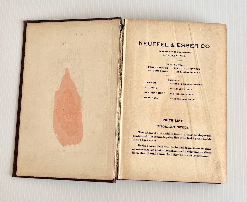 1937 Keuffel & Esser K&E 37th Edition Drawing Instruments Catalog Vintage