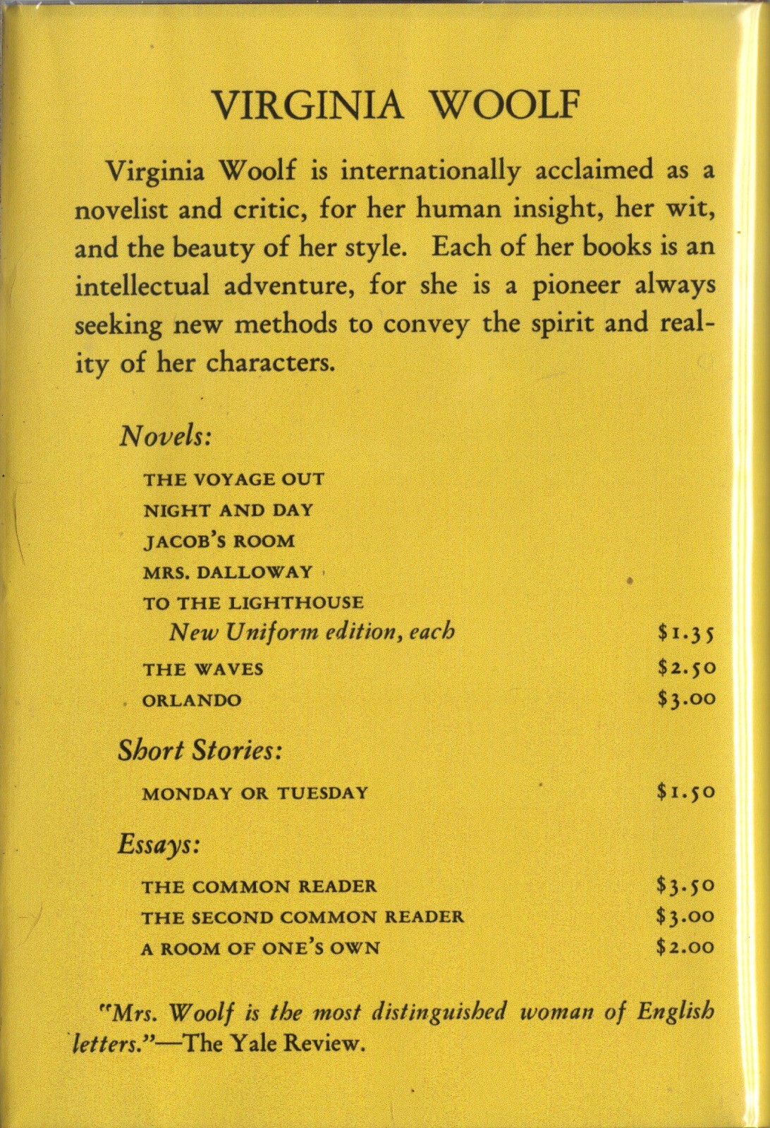 FLUSH BY VIRGINIA WOOLF-1933-1ST ED-VERY NICE BOOK-W/DJ-COLLECTIBLE!