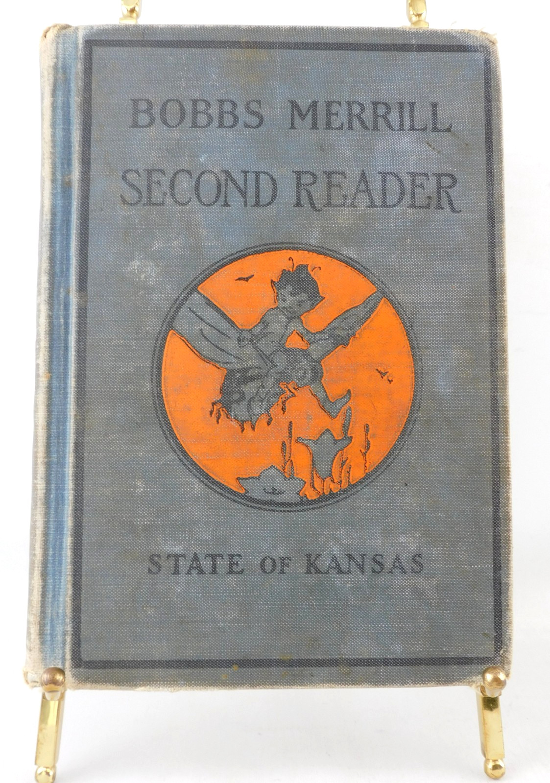 Vintage Bobbs Merrill Second Reader Kansas Edition 1936 Baker Illustrated HC