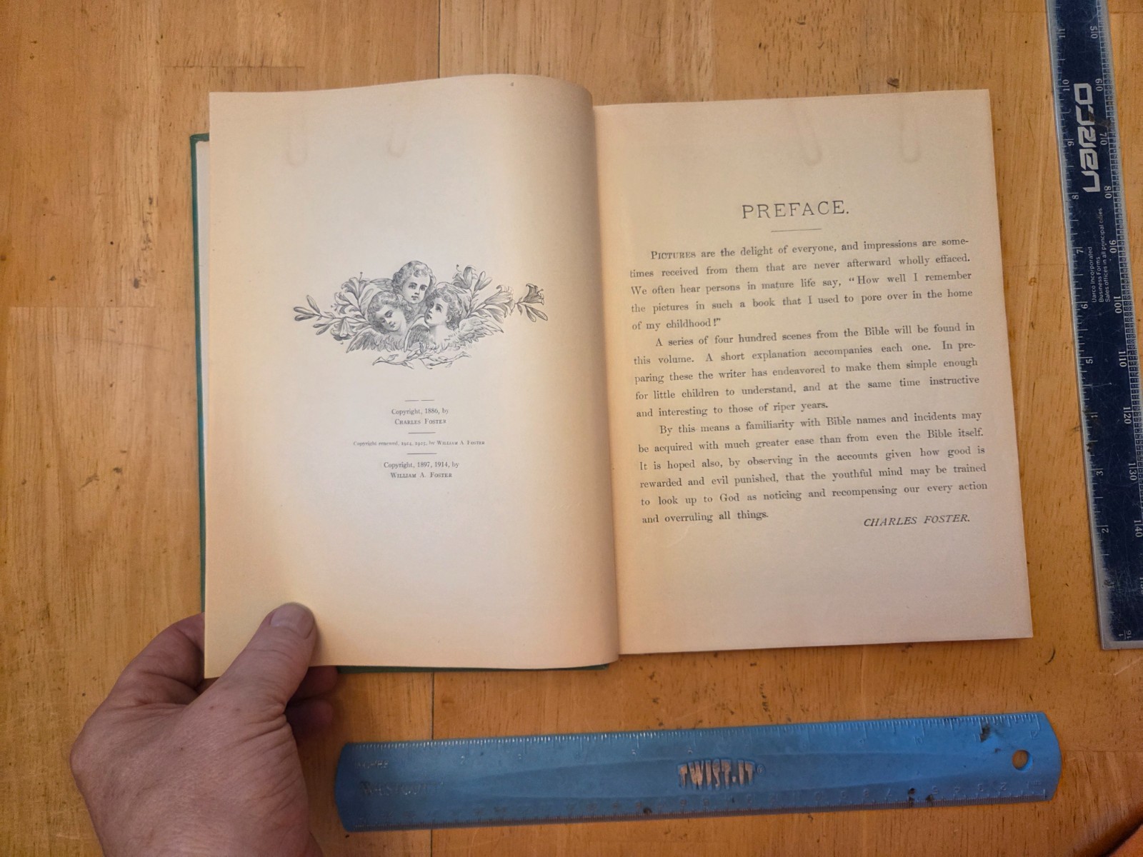 Bible Pictures by Charles Foster – 1914 A. J. Holman Hardcover