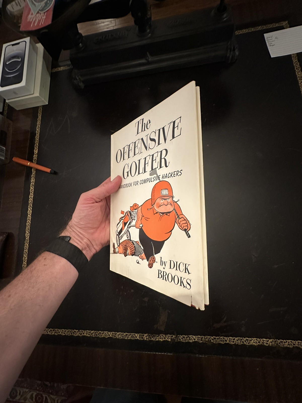 The Offensive Golfer-Cartoonist Dick Brooks-1963- Hardcover Dust Jacket