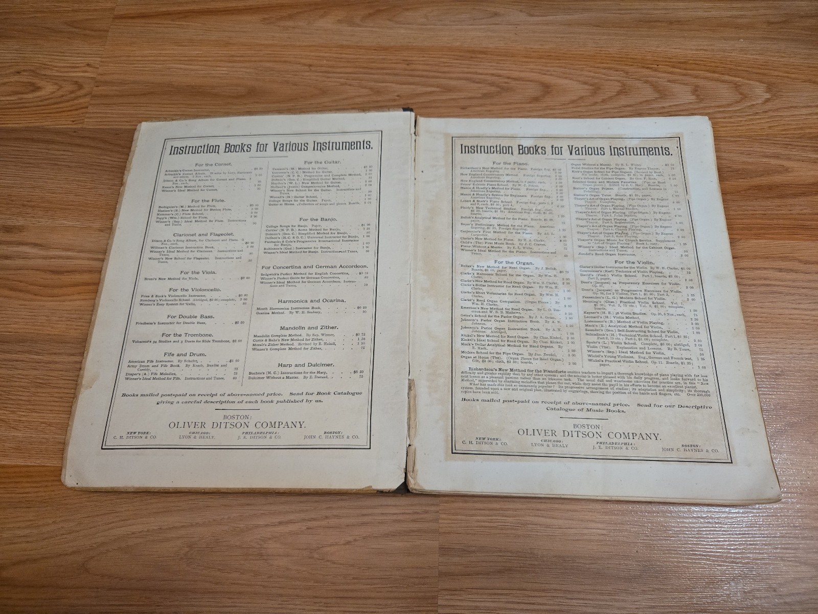 Progressive & Complete Method Spanish Guitar N. P. B. Curtiss 1878 Ditson Boston