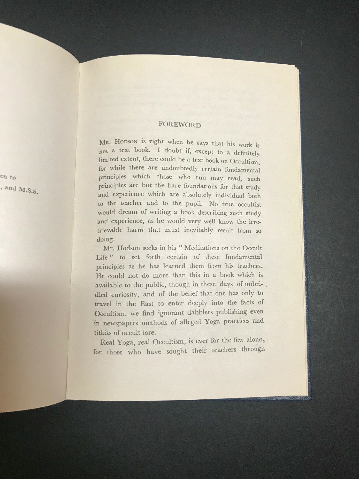 Meditations on the Occult Life, by Geoffey Hodson-1979-1st Ed,5th Prtg, H/C Book