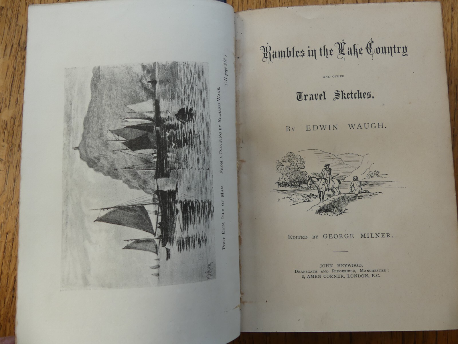 Edwin Waugh Rambles In The Lake country & Travels Illustrated Edited G. Milner