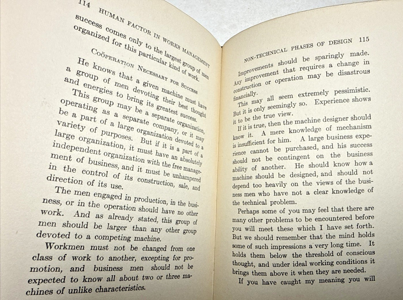 The Human Factor in Works Management James Hartness 1912 1st ED Antique Book