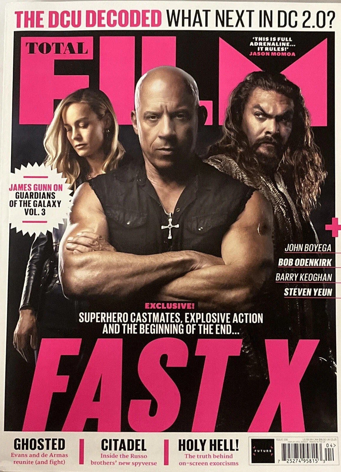 Total Film Magazine Issue 336 April 2023 Fast X Vin Diesel and Jason Momoa